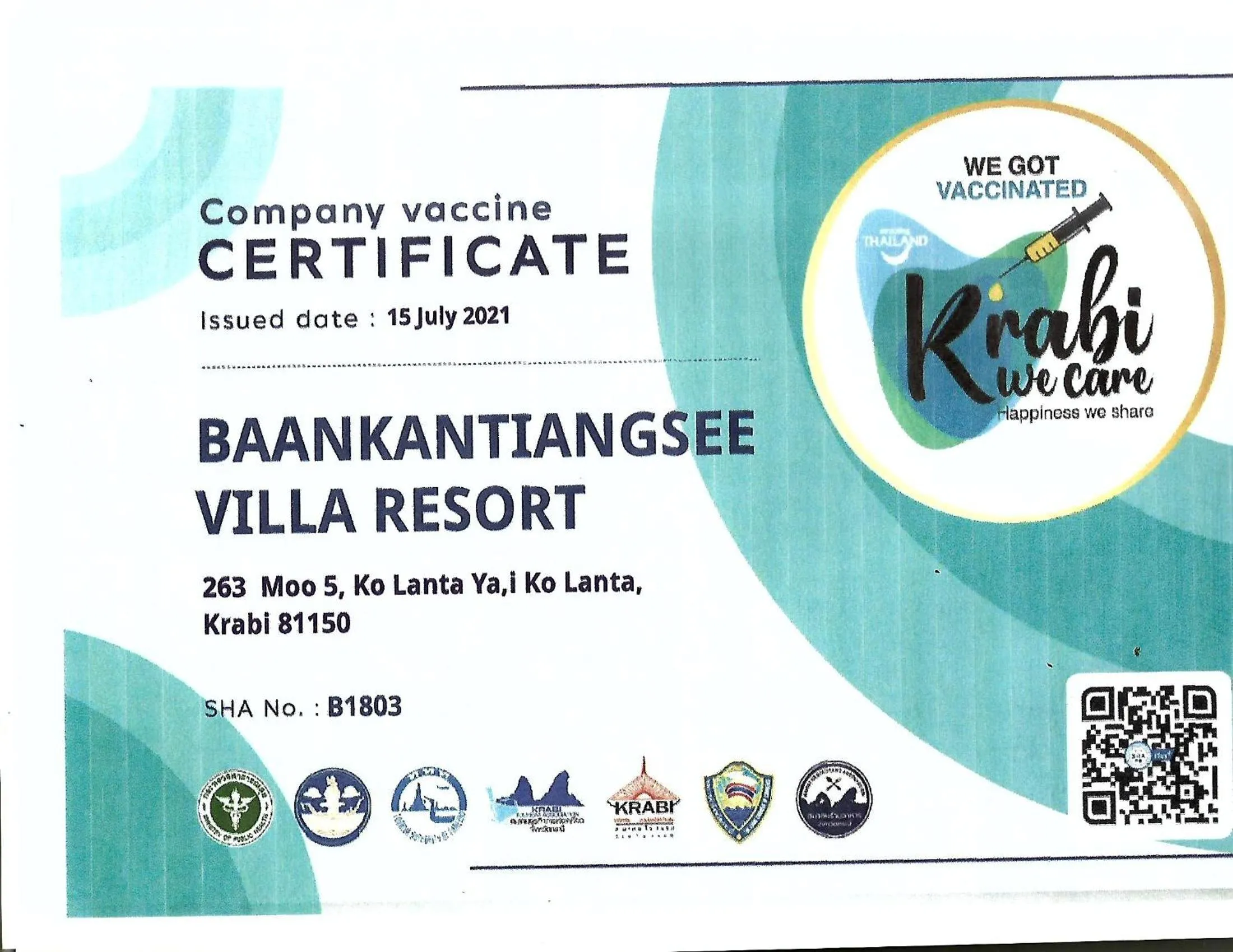 Property logo or sign in Baan KanTiang See Villas - SHA Extra Plus