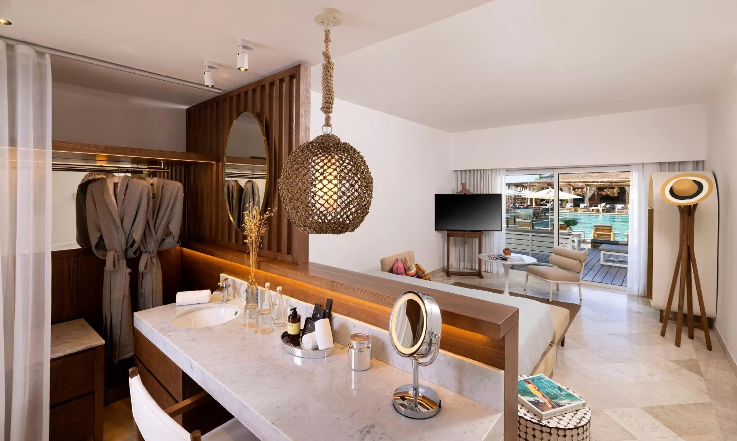 Bathroom in ME Cabo by Meliá