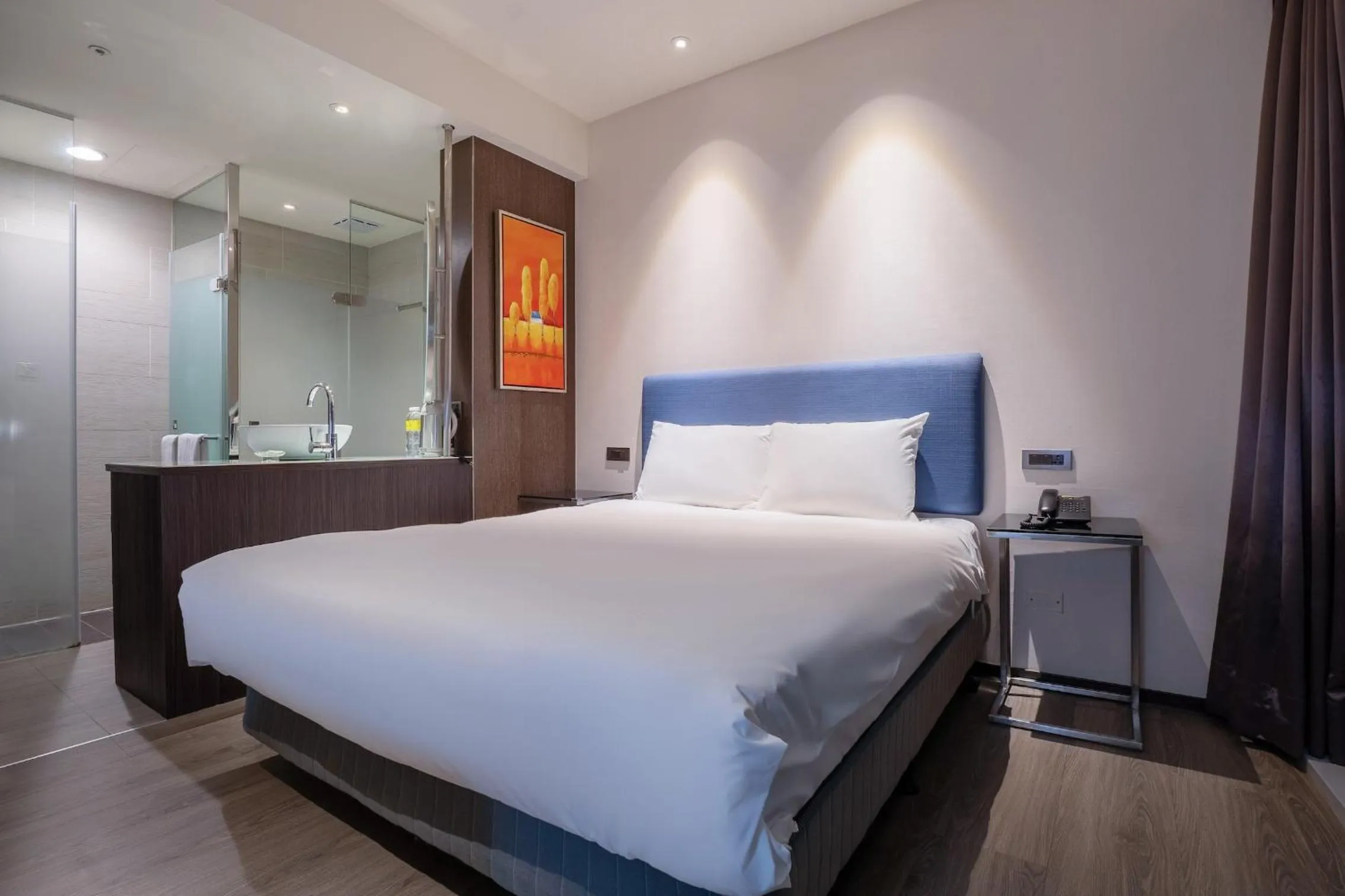Bed in CHECK inn Taipei Xinyi