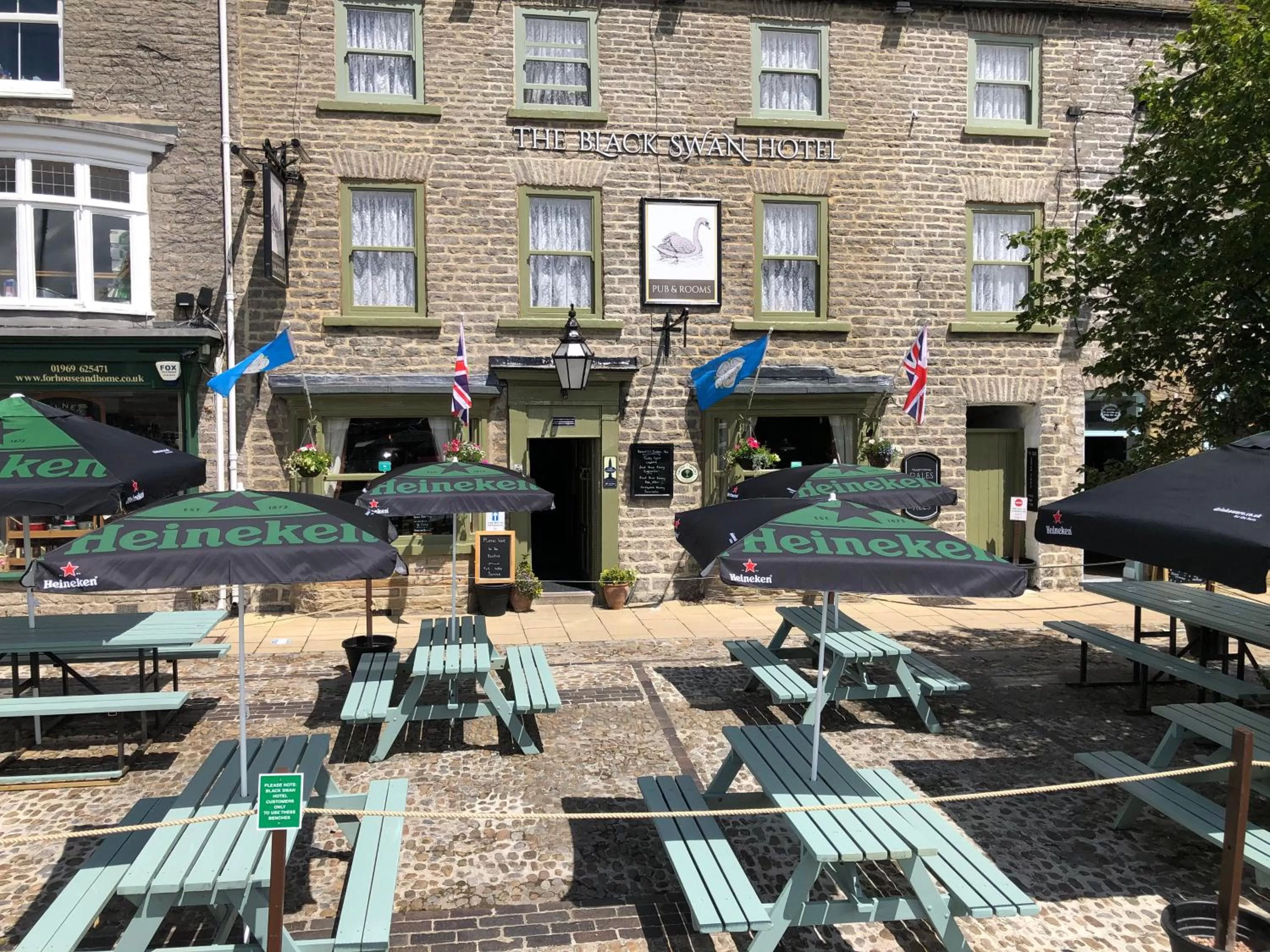 Patio in The Black Swan Hotel