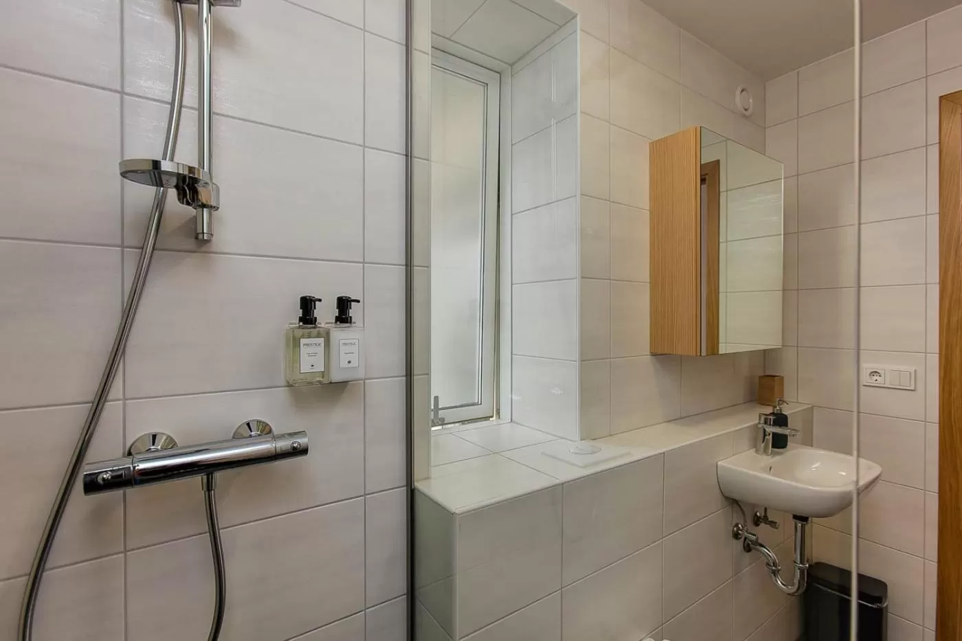 Shower in Tyr Apartments by Heimaleiga