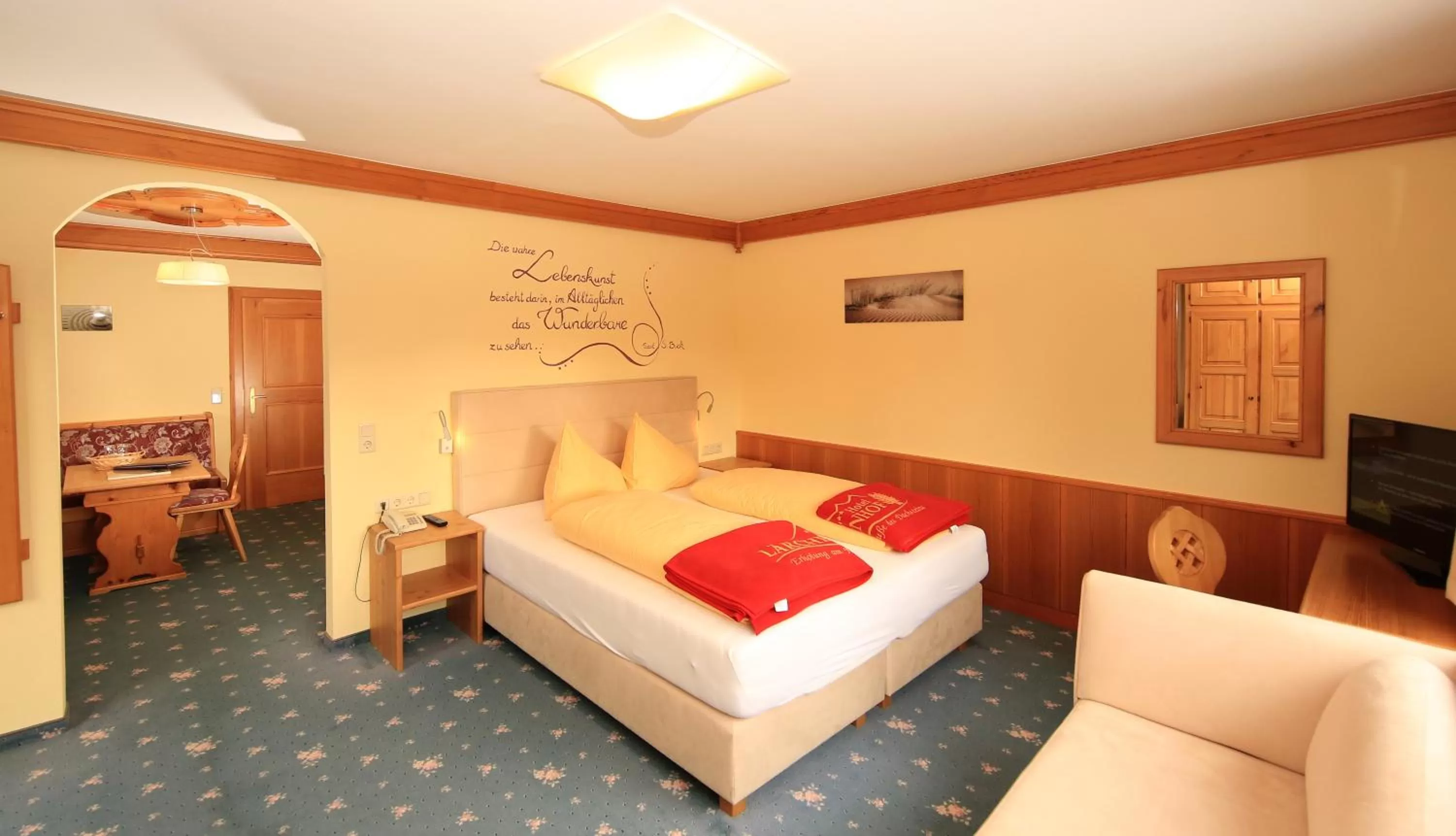 Bedroom, Bed in Naturhotel Lärchenhof