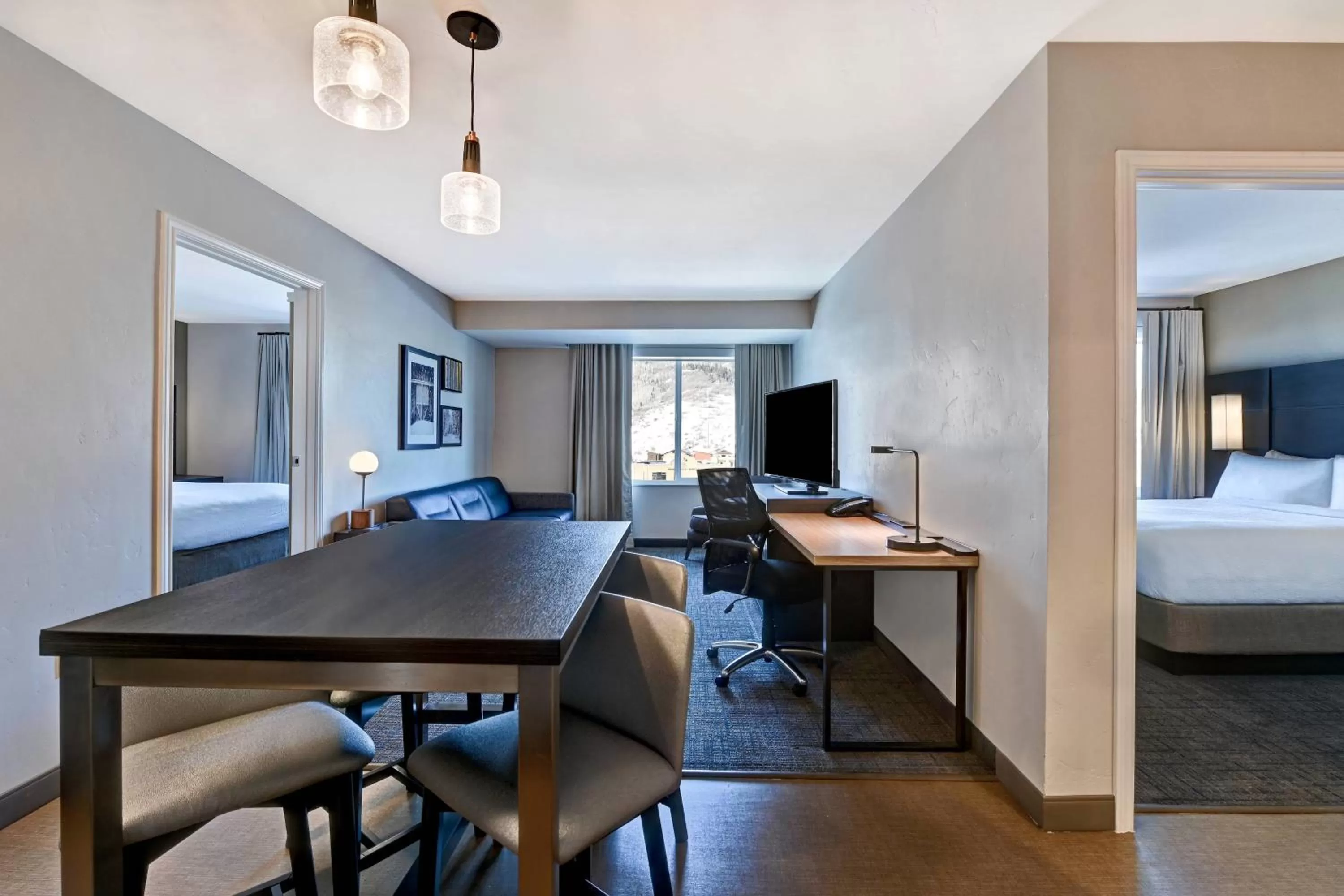 Living room, Bed in Residence Inn by Marriott Steamboat Springs