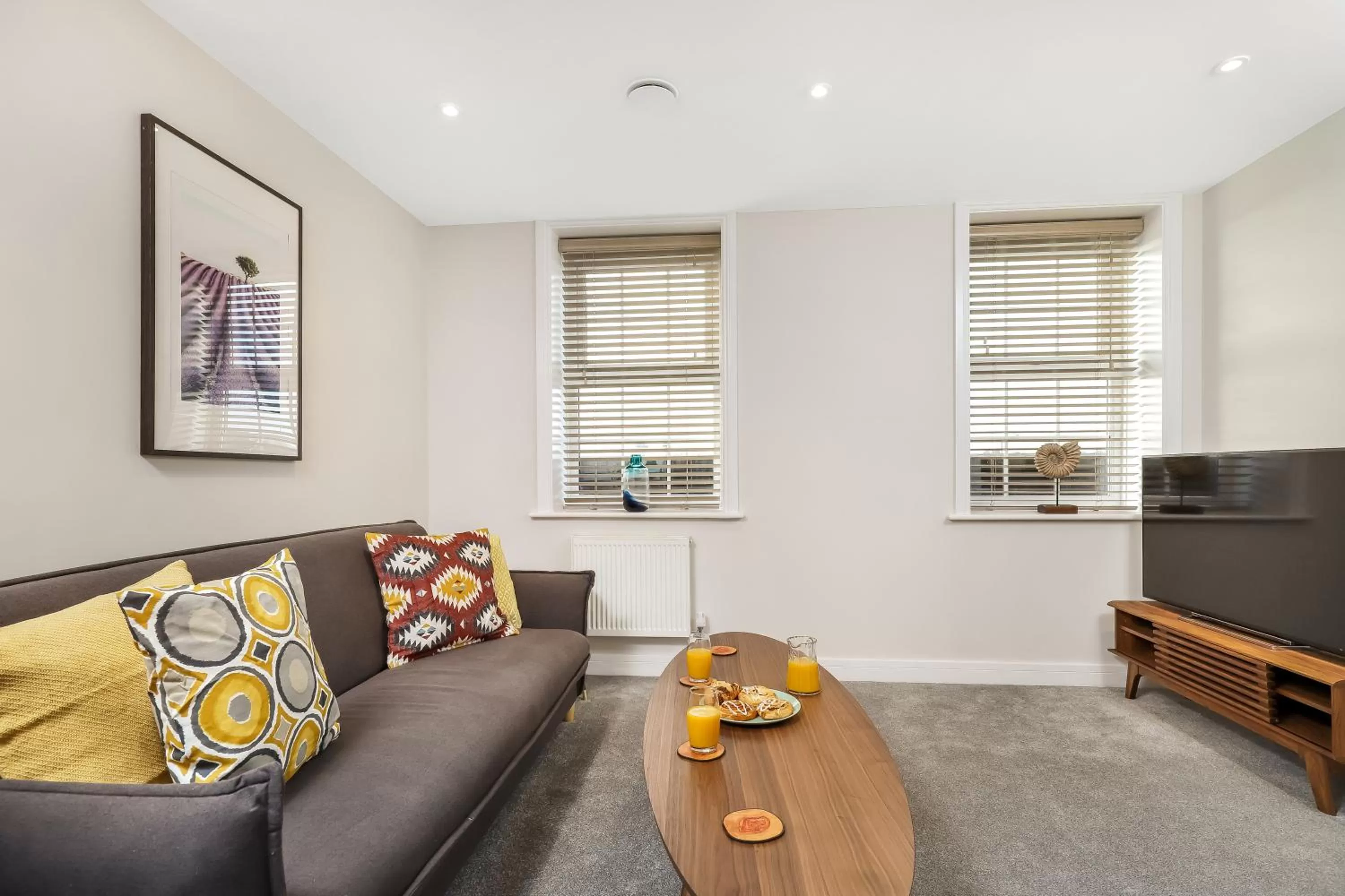 Living room in Executive Apartments