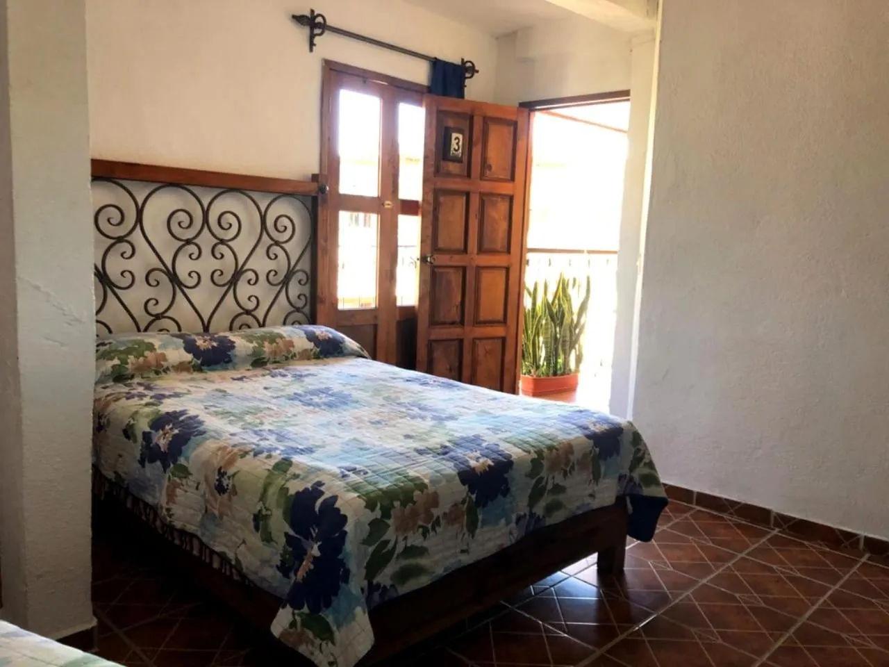 Bed in Hotel Posada San Agustin