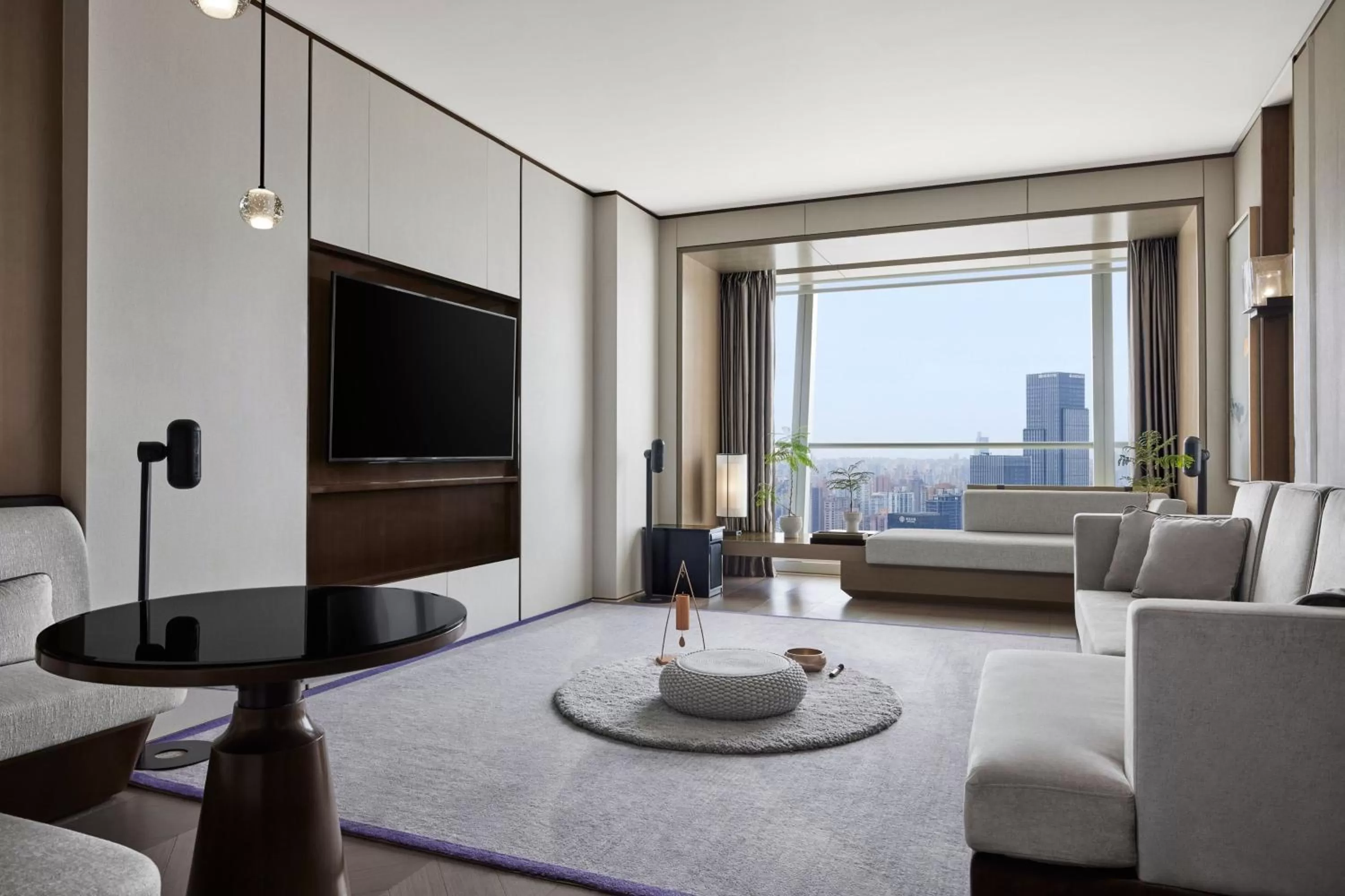 Photo of the whole room in JW Marriott Marquis Hotel Shanghai Pudong