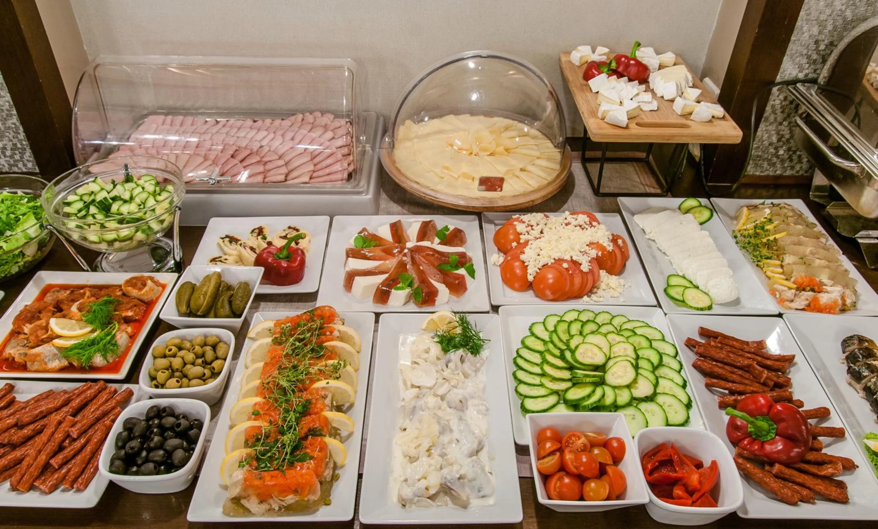 Buffet breakfast in Hotel Wilga