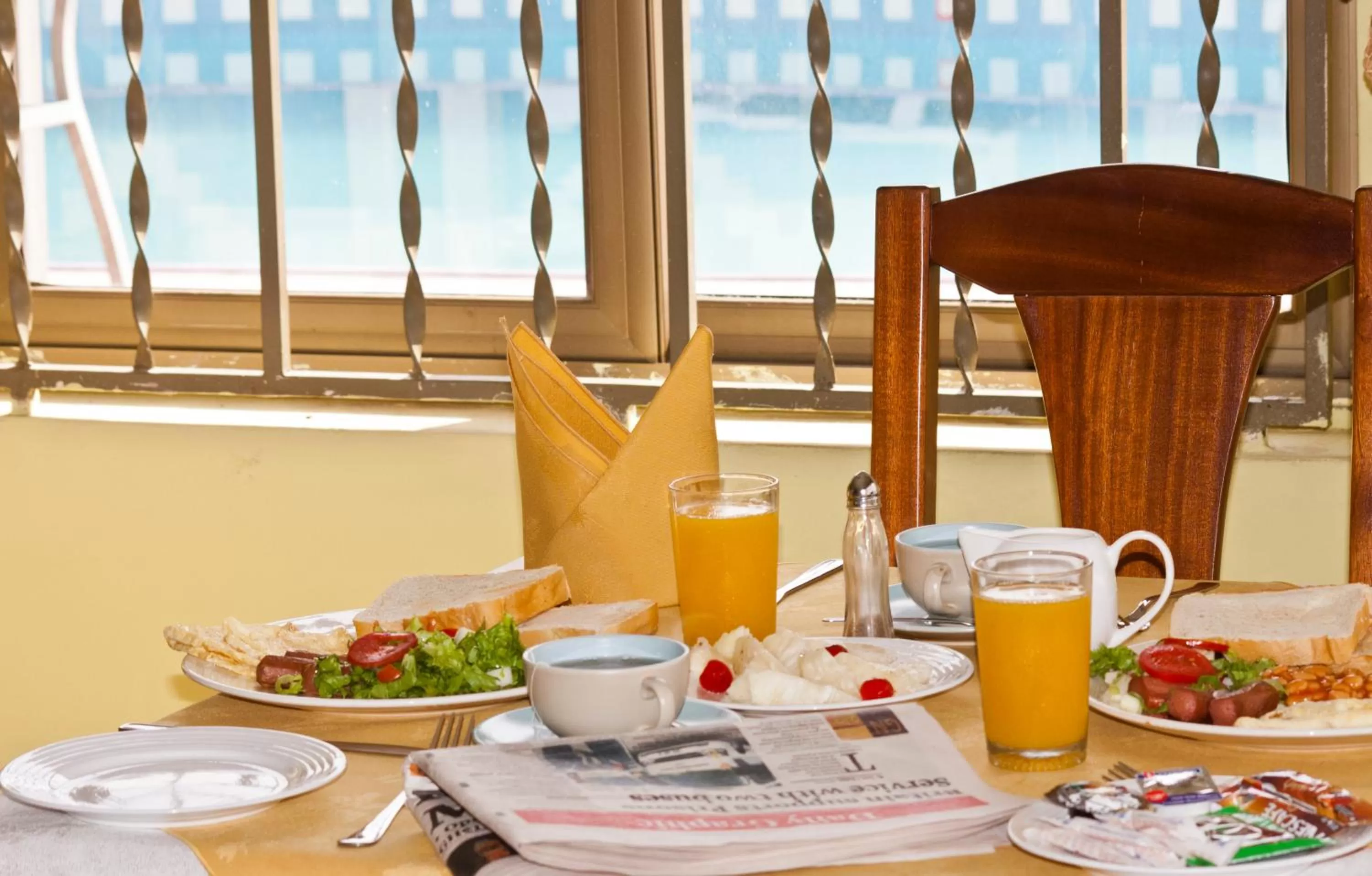 Dining area in Eastgate Hotel