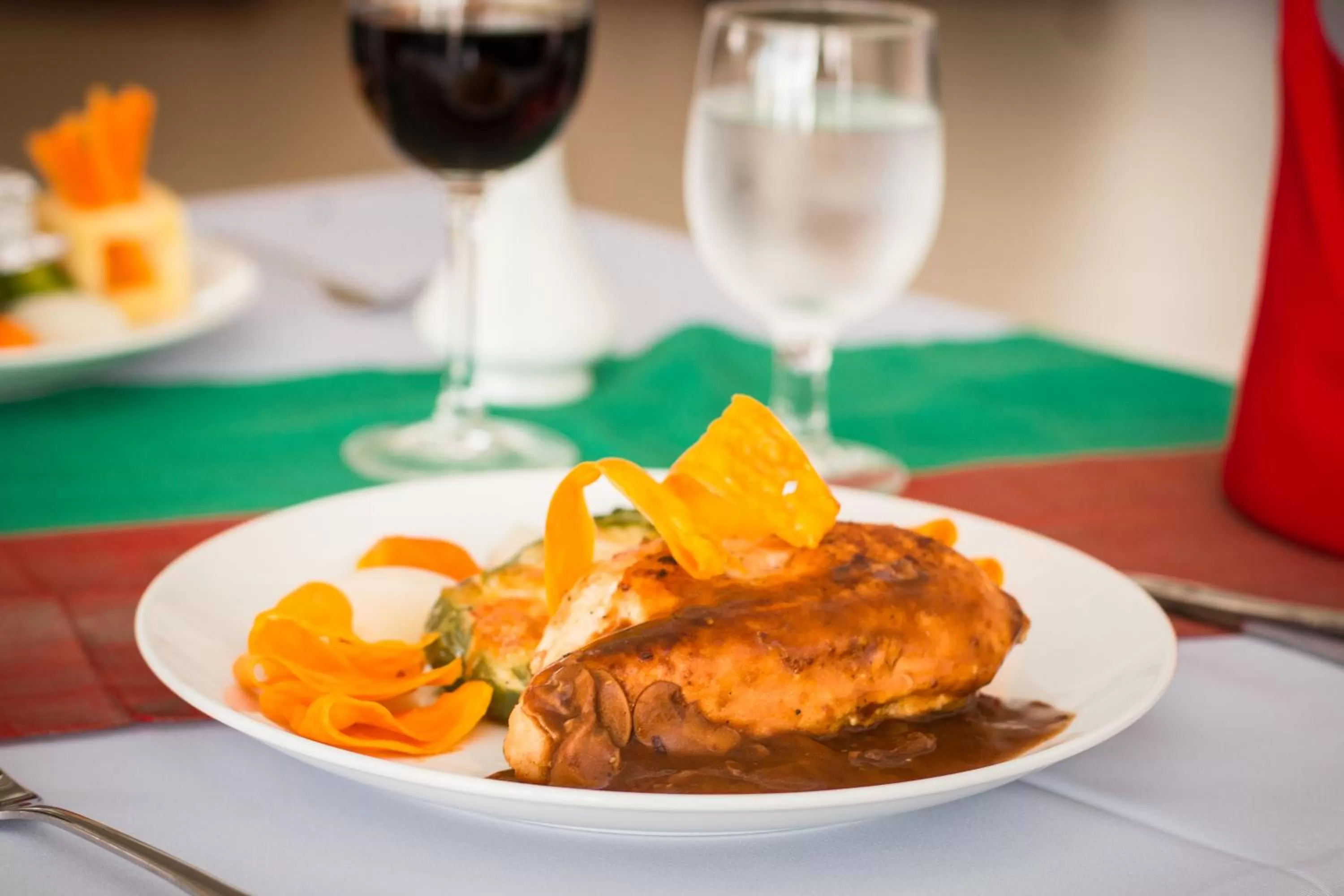 Food close-up in Glorious Hotel