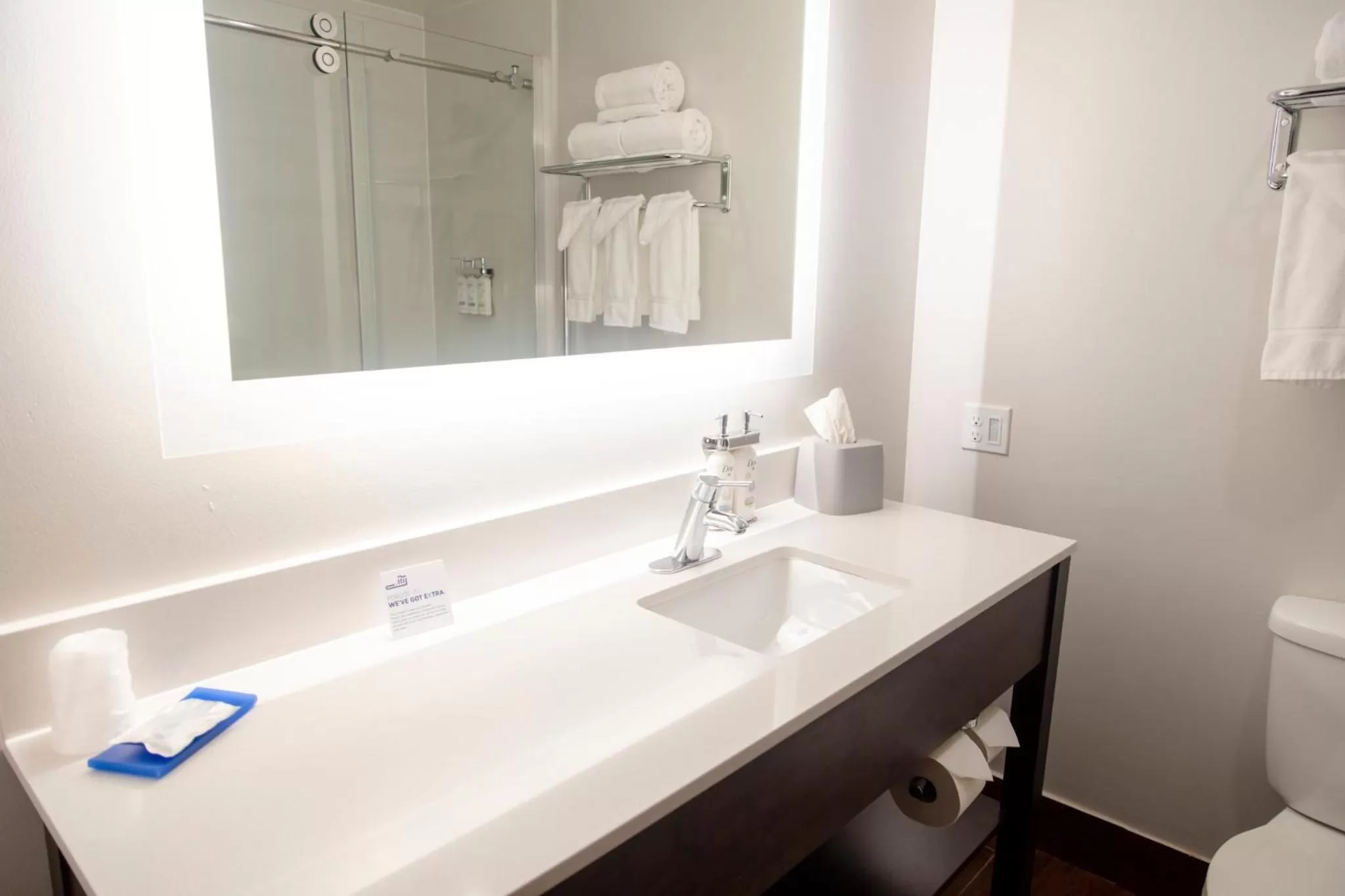Bathroom in Holiday Inn Express Marshfield - Springfield Area by IHG