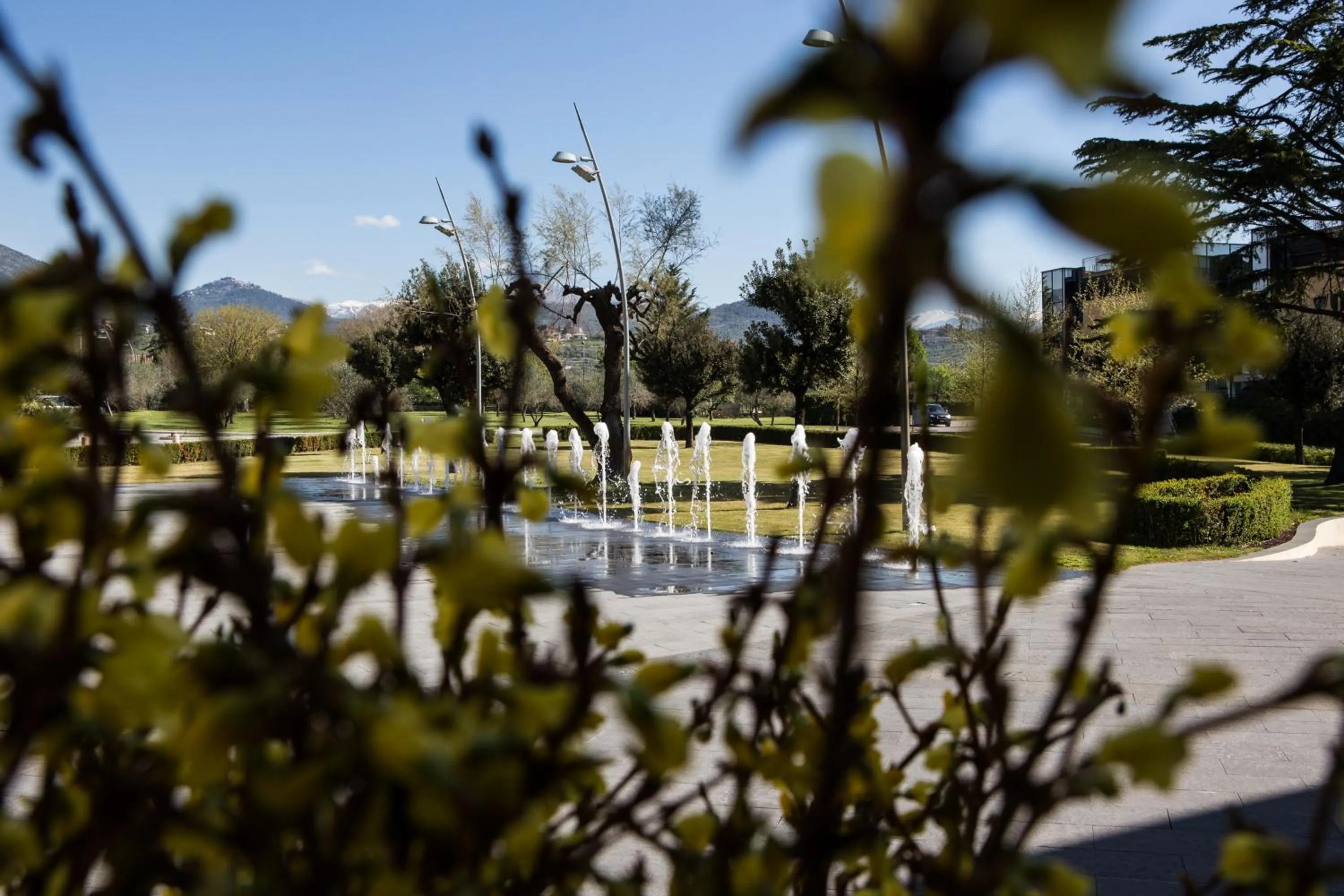 Garden view in Hotel Fontana Olente