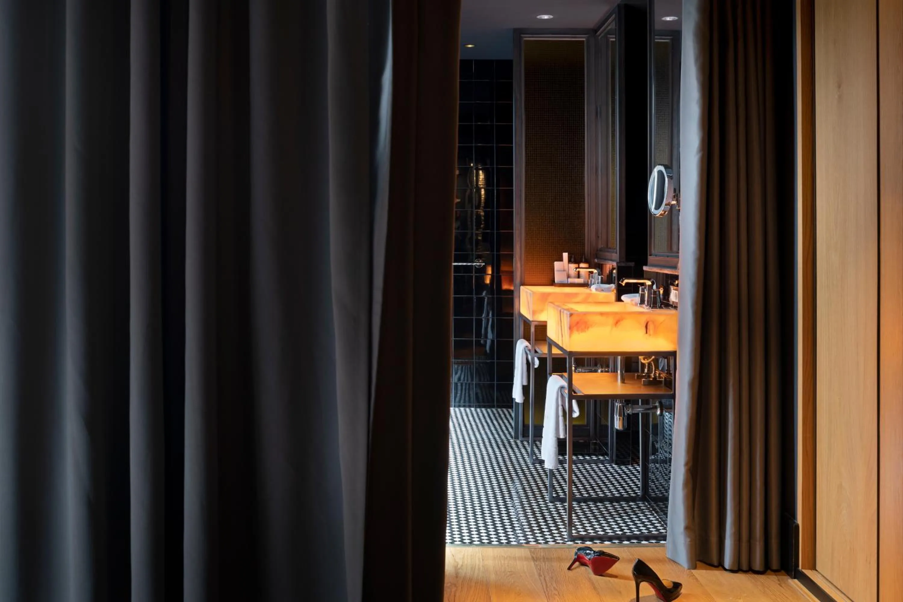 Bathroom in Hotel Lobby