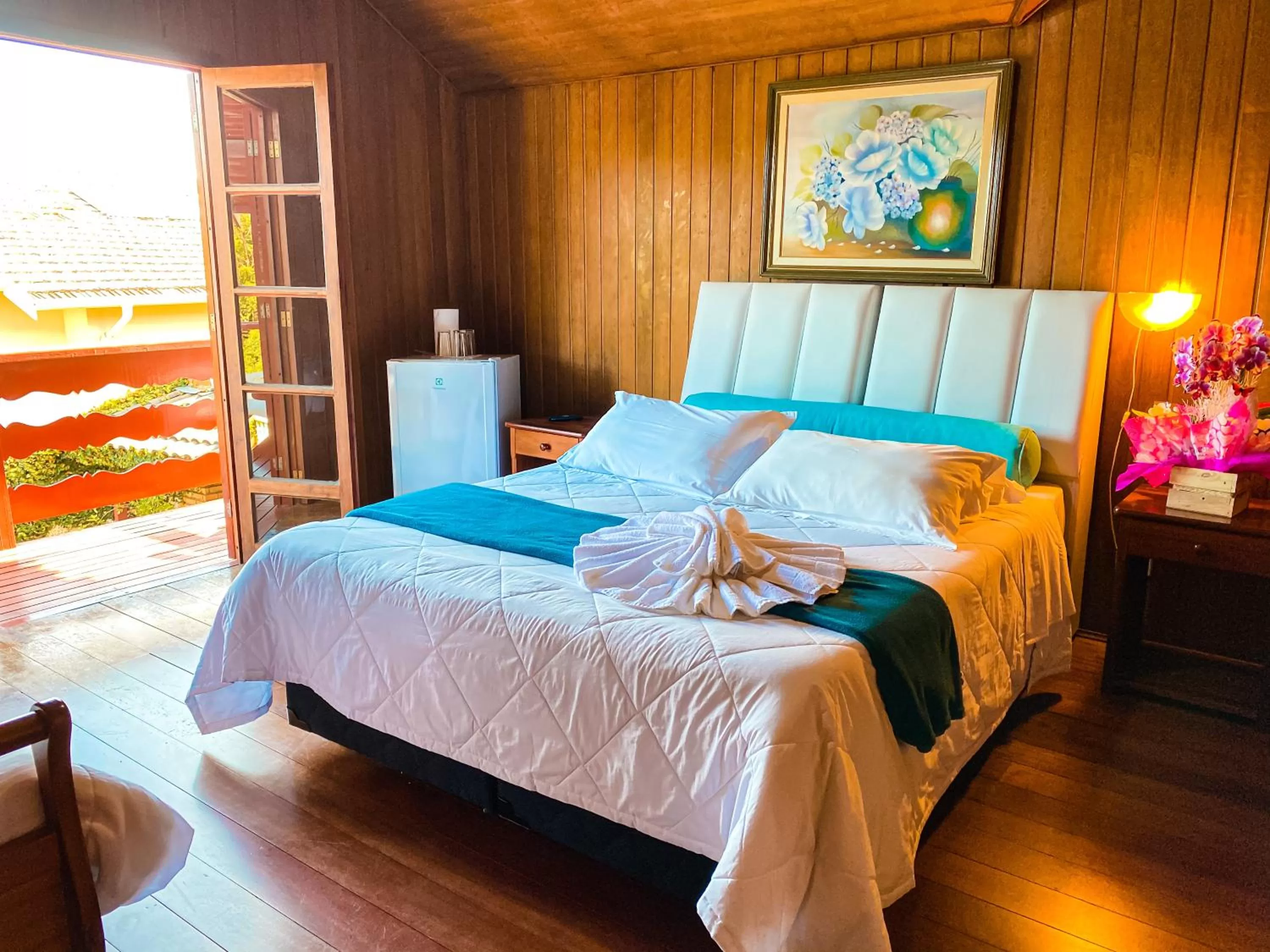 Bed in Pousada da Lua