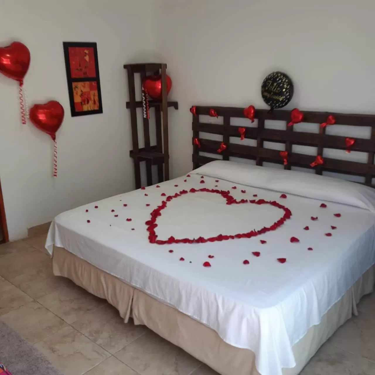 Bed in The Rock House Eco