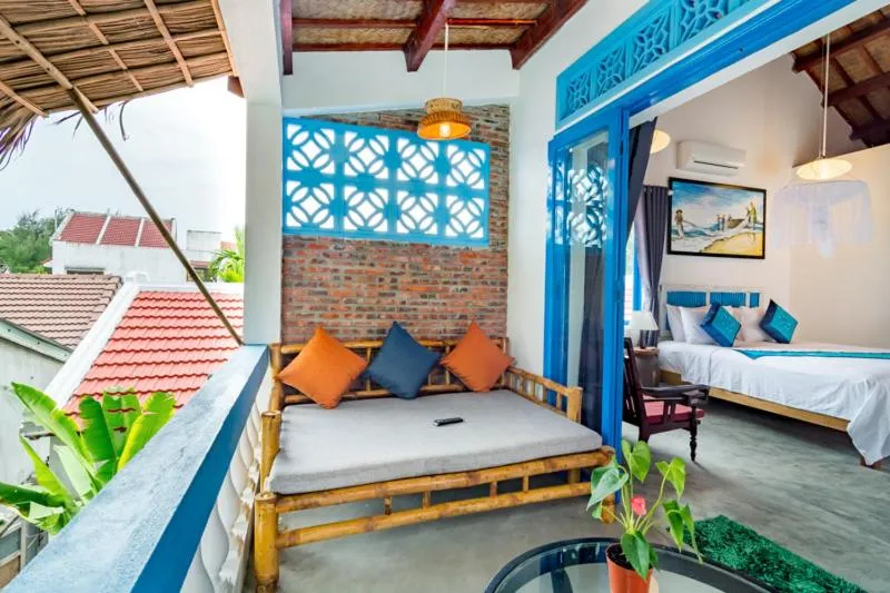 Balcony/Terrace, Bed in Local Beach Homestay