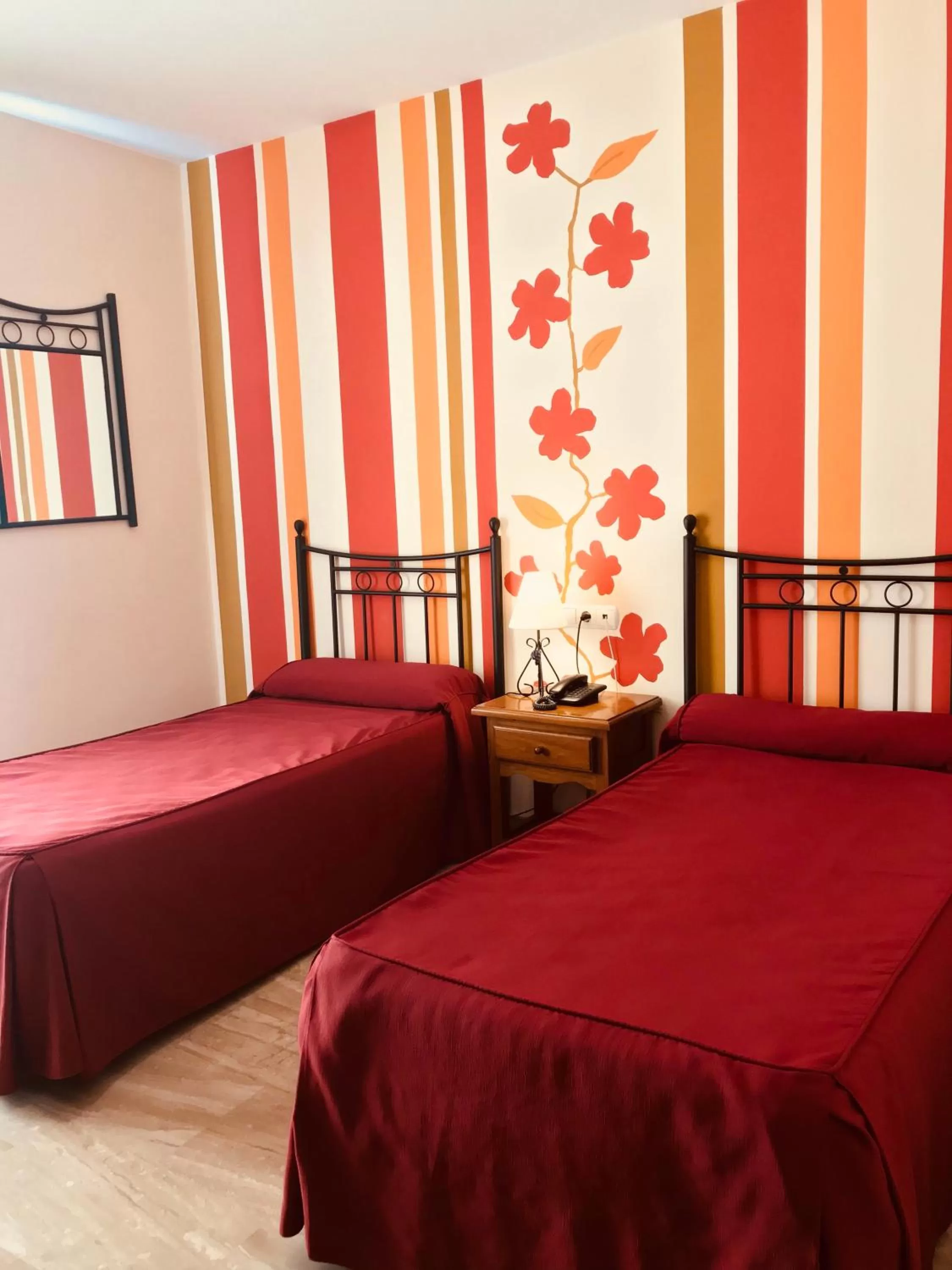 Decorative detail, Bed in Hotel Las Rosas