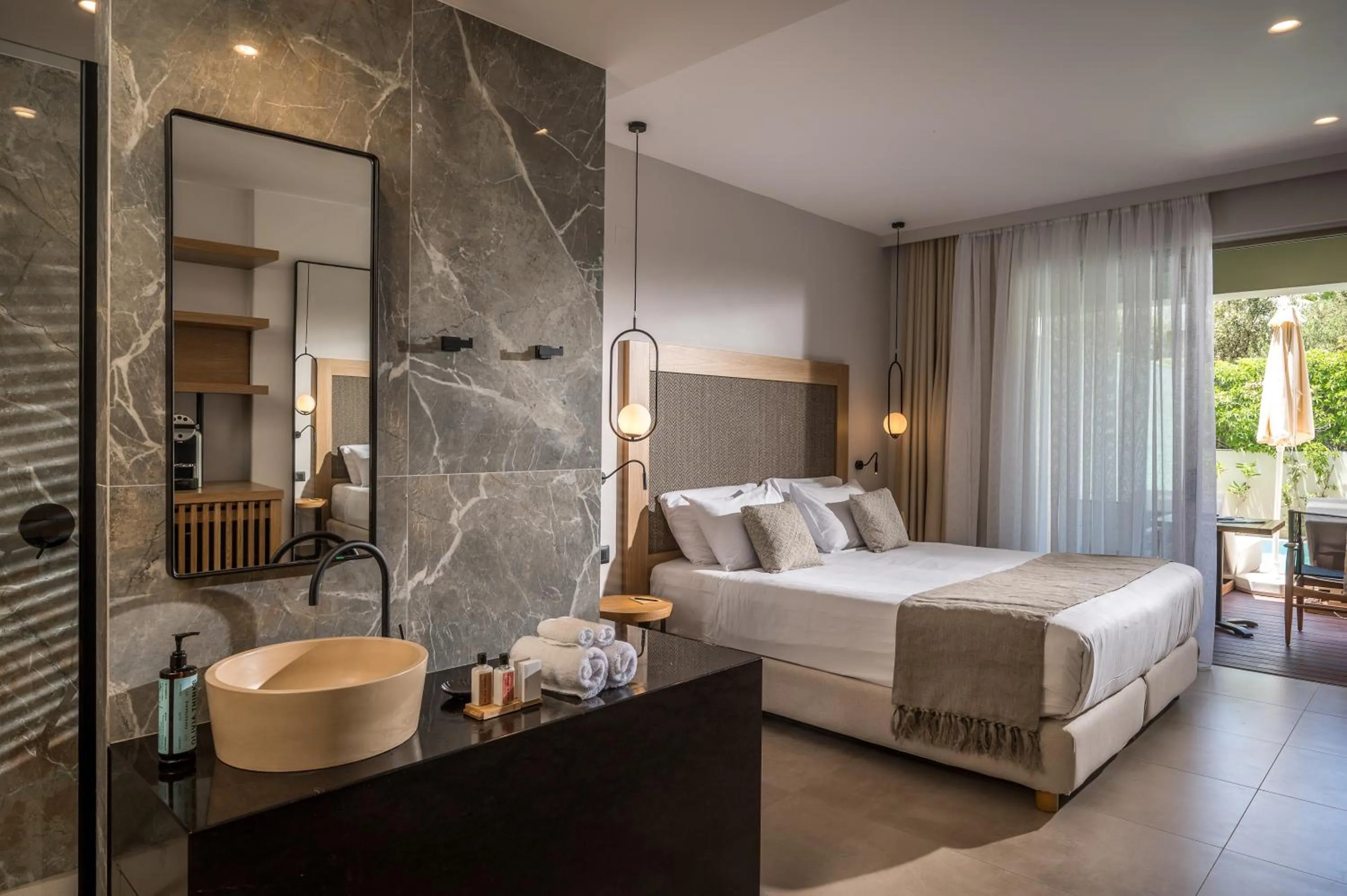 Bed in Stella Palace Aqua Park Resort