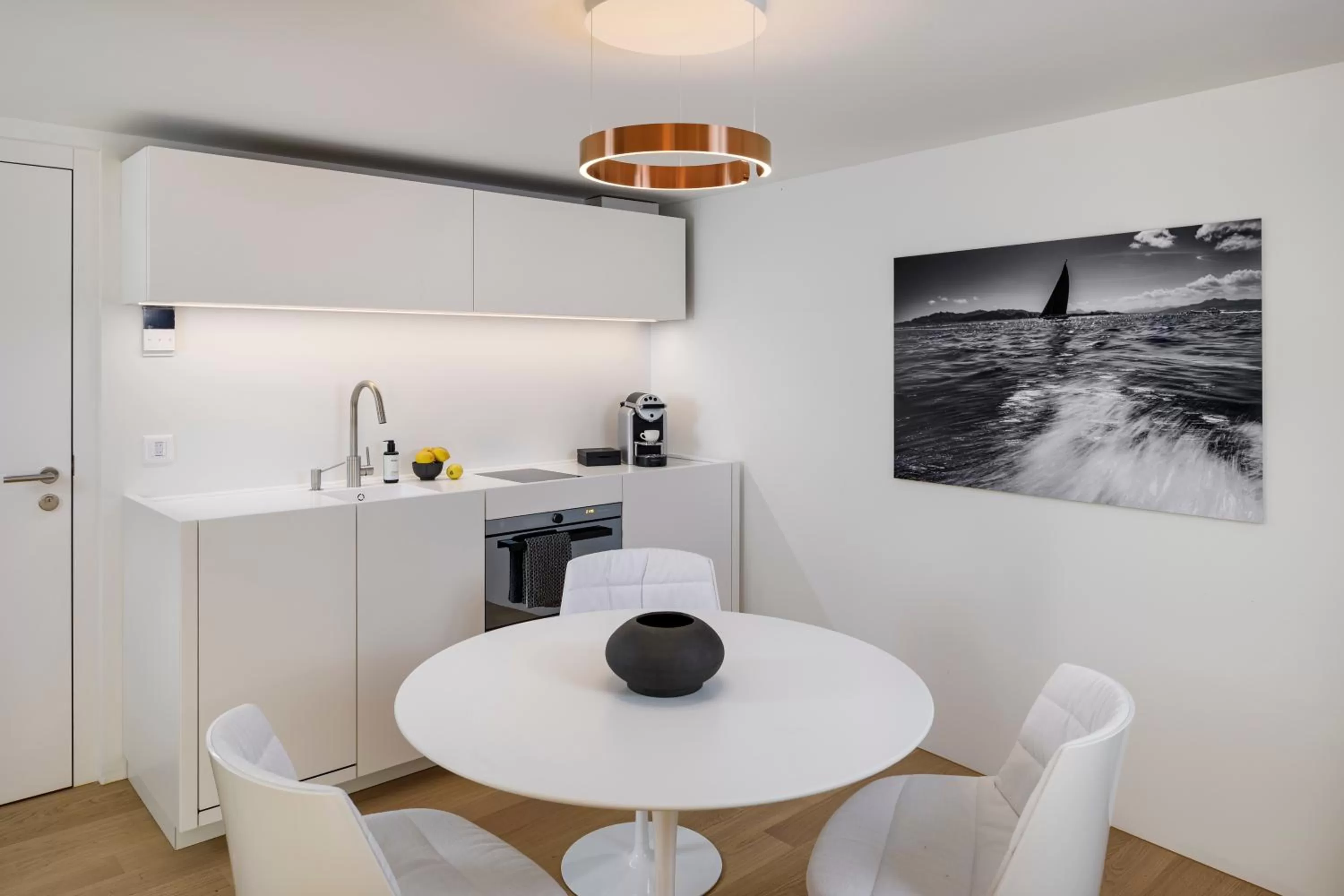 Kitchen or kitchenette in La Colombe Boutique Hotel