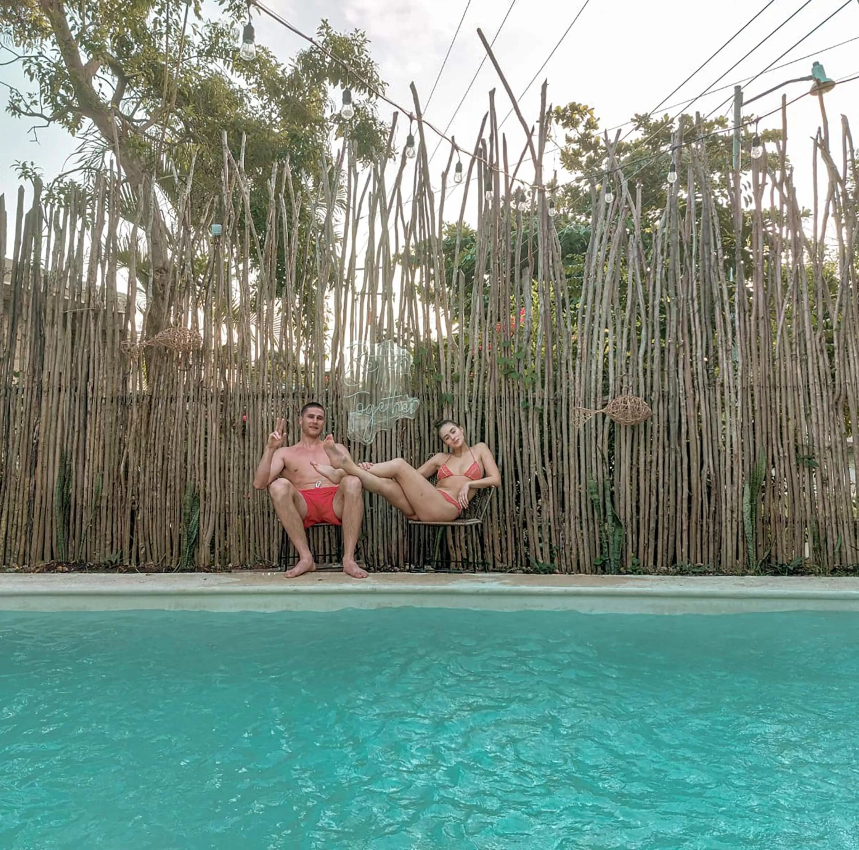 Swimming pool in Hotel Xa´an Bacalar