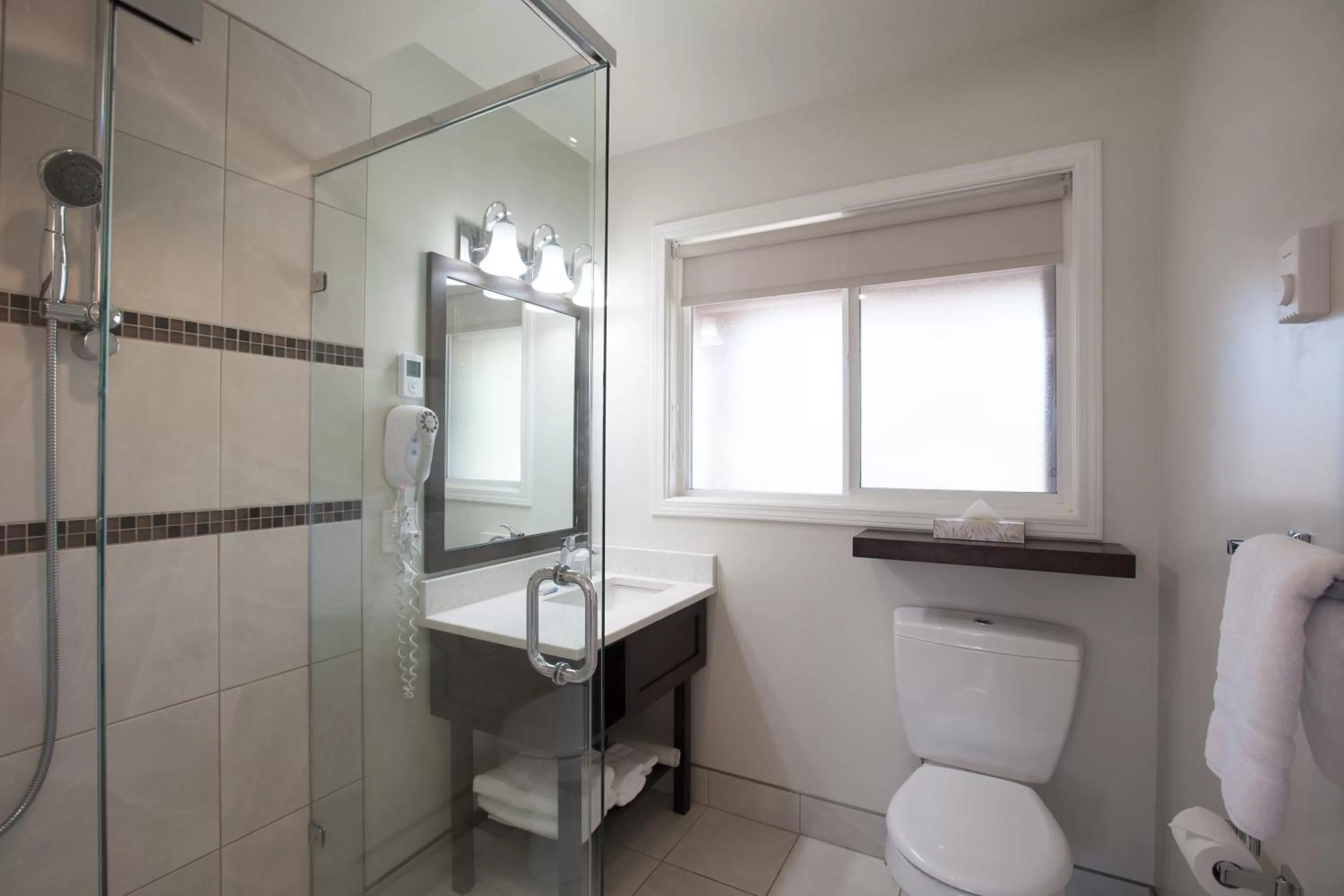 Bathroom in Swiss Chalet Motel