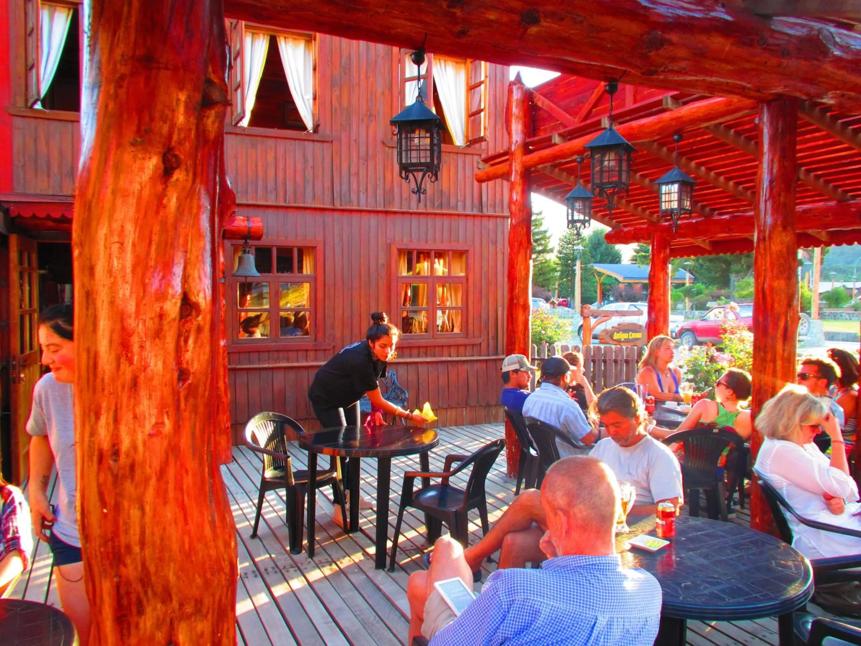 Balcony/Terrace, Restaurant/Places to Eat in Hotel Antigua Casona Patagonia