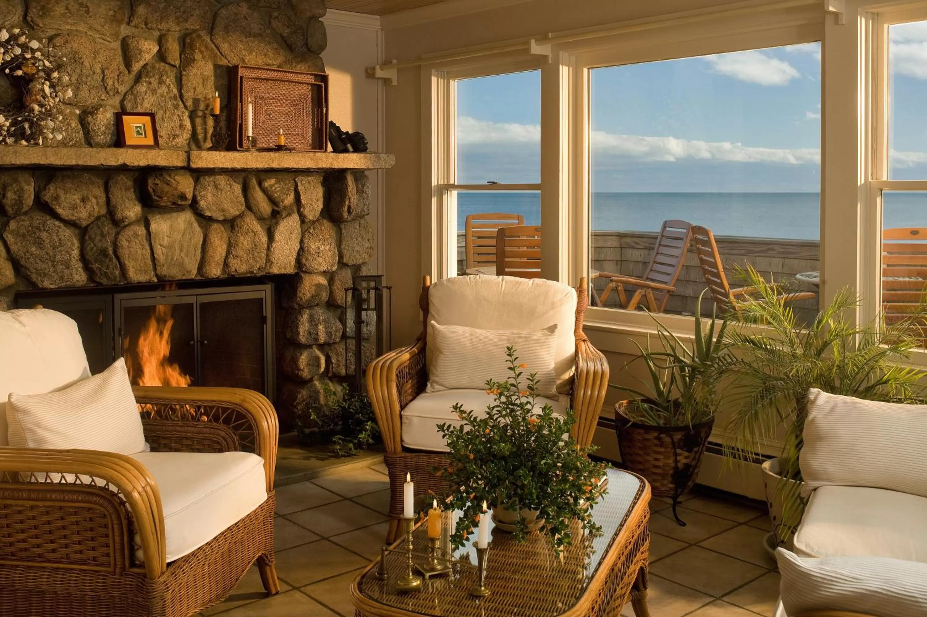 View (from property/room), Seating Area in Inn on the Sound