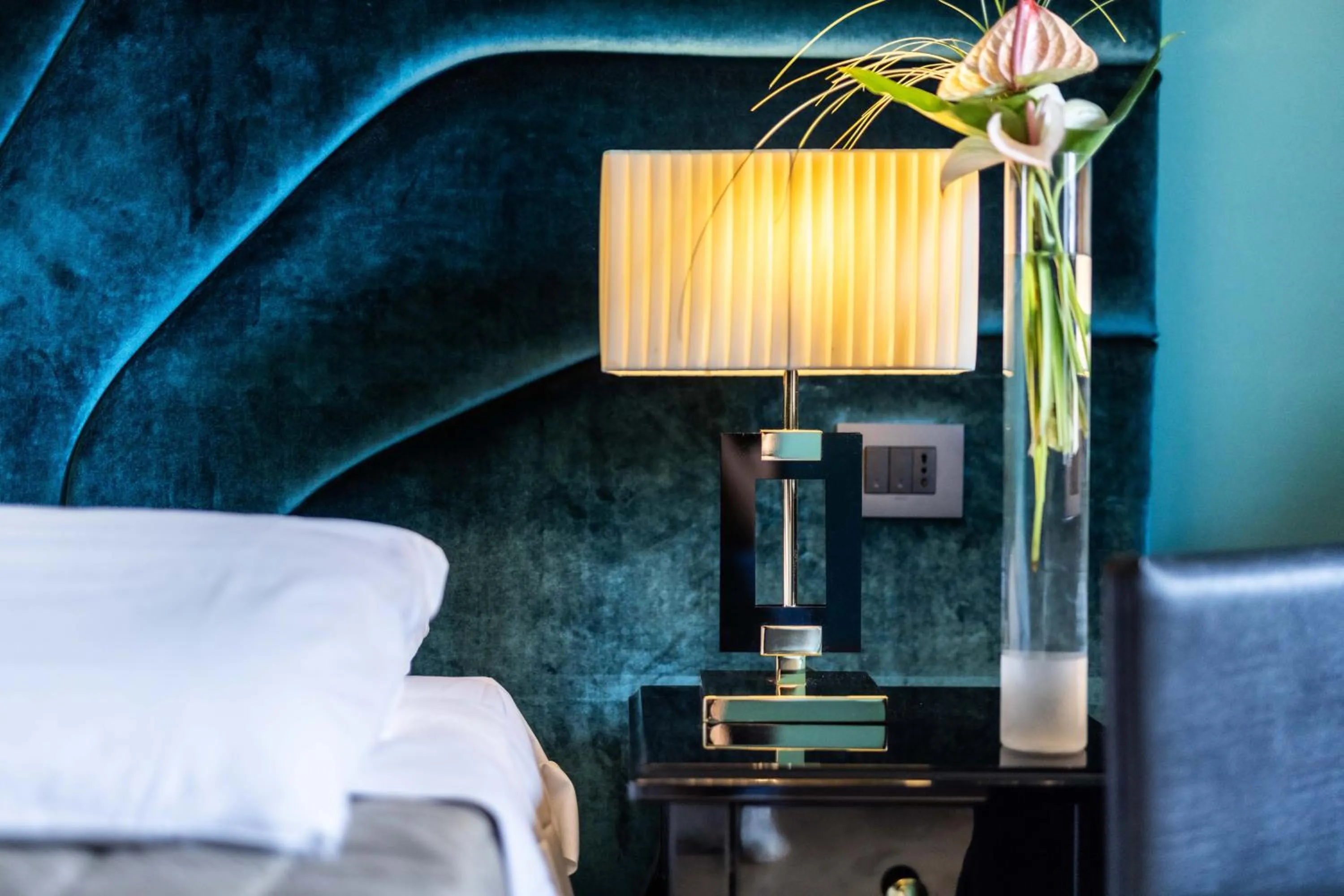 Bedroom, Bed in Hotel Terme Milano