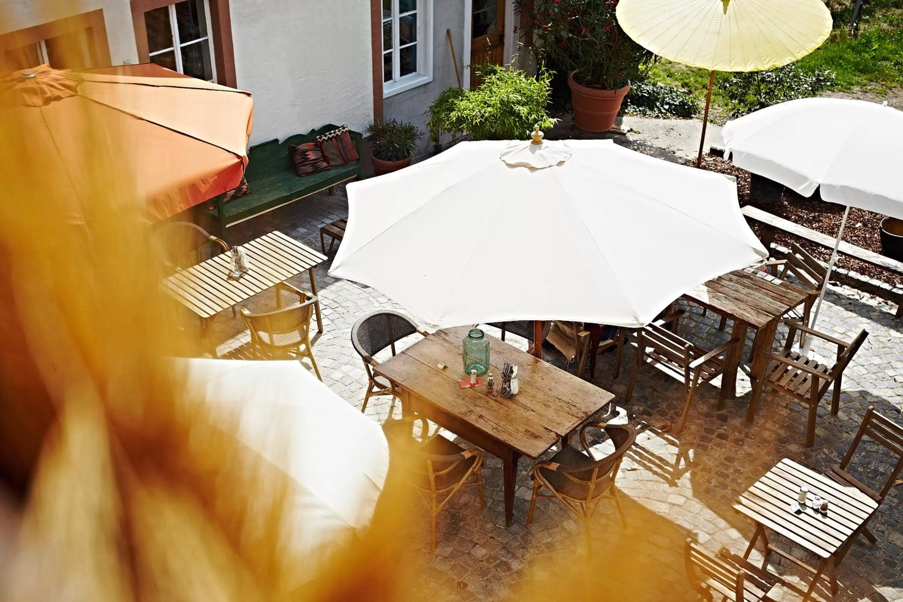 Patio in Liegen;schaft Guesthouse