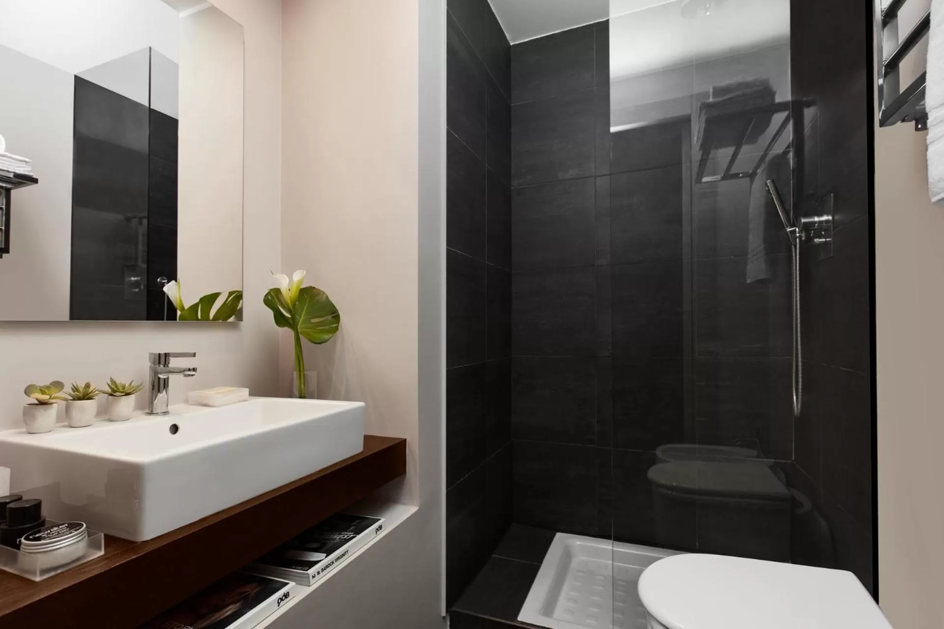 Shower in Hotel Leonardo da Vinci