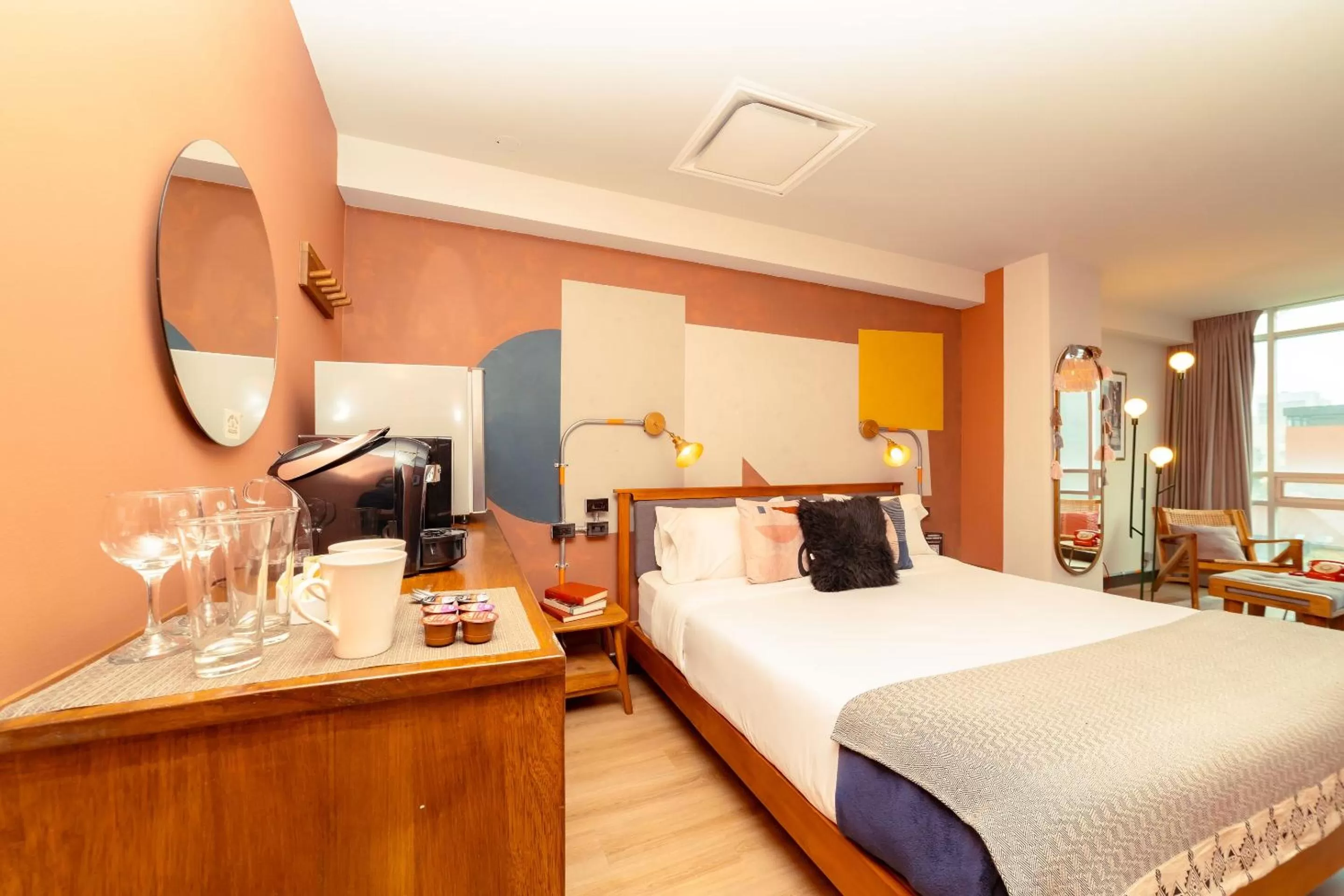 Bed in Selina Parque 93 Bogota