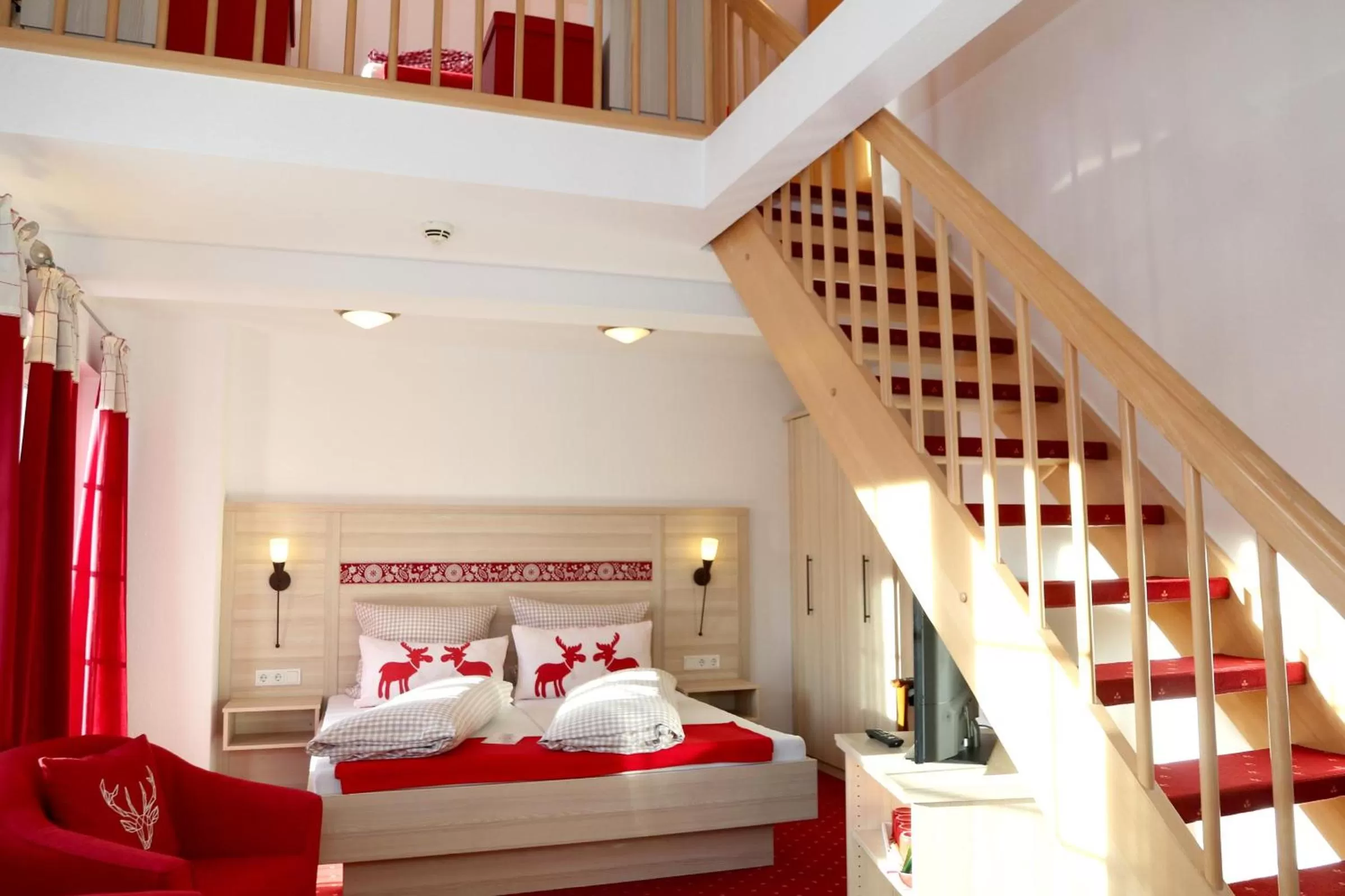 Bed in Hotel Garni Dorfkammer