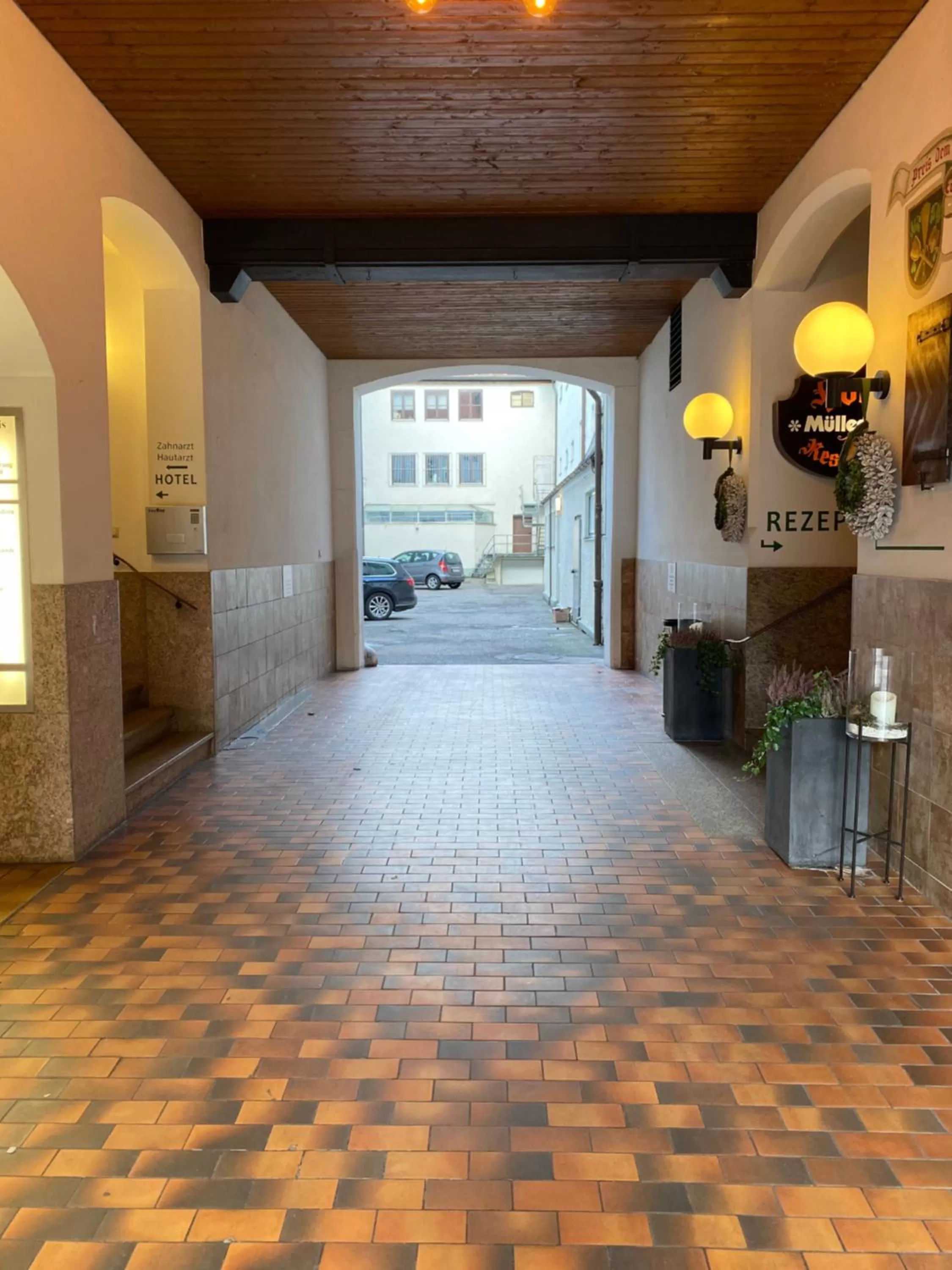 Patio in Hotel Müllerbräu