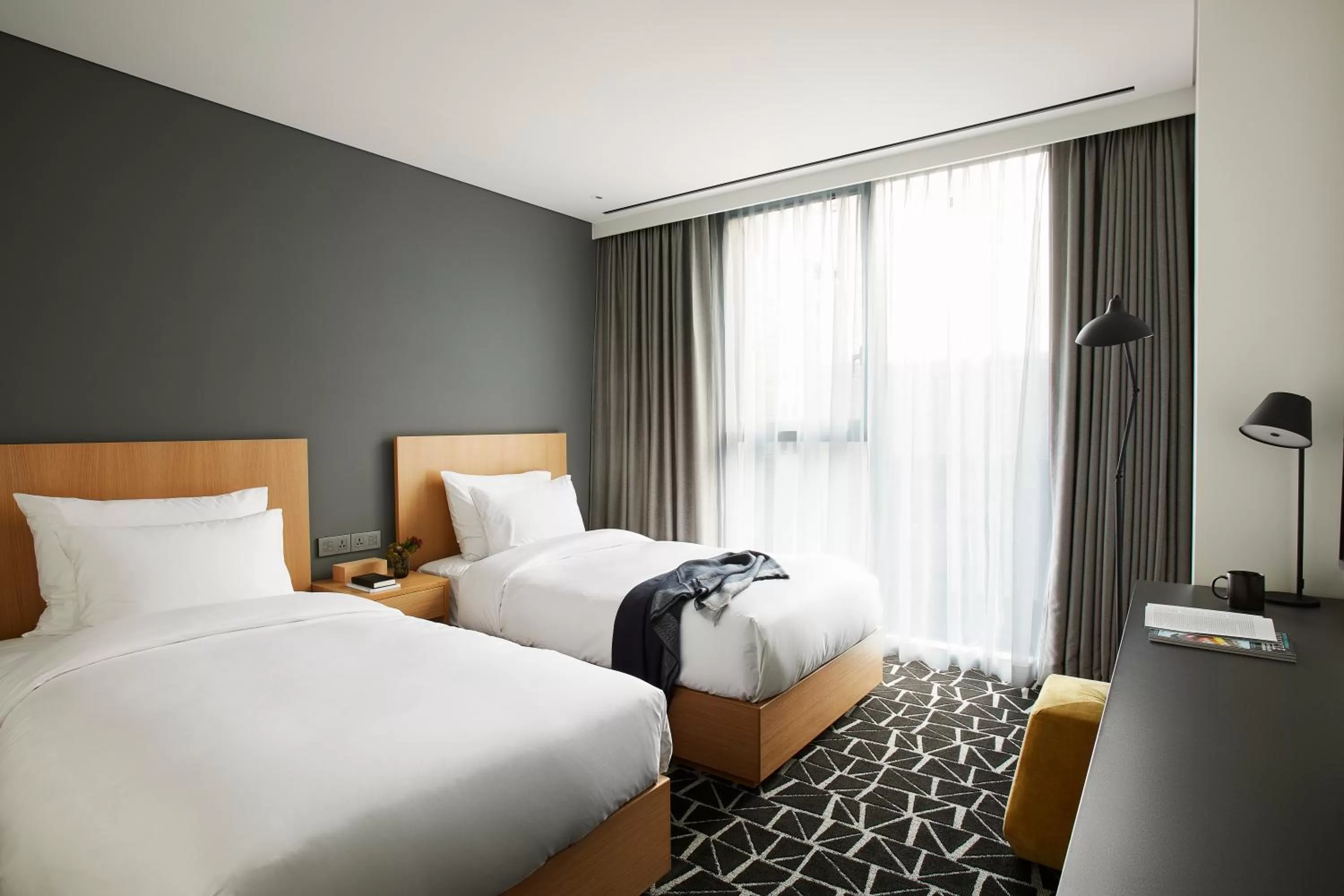 Decorative detail, Bed in L7 GANGNAM by LOTTE HOTELS