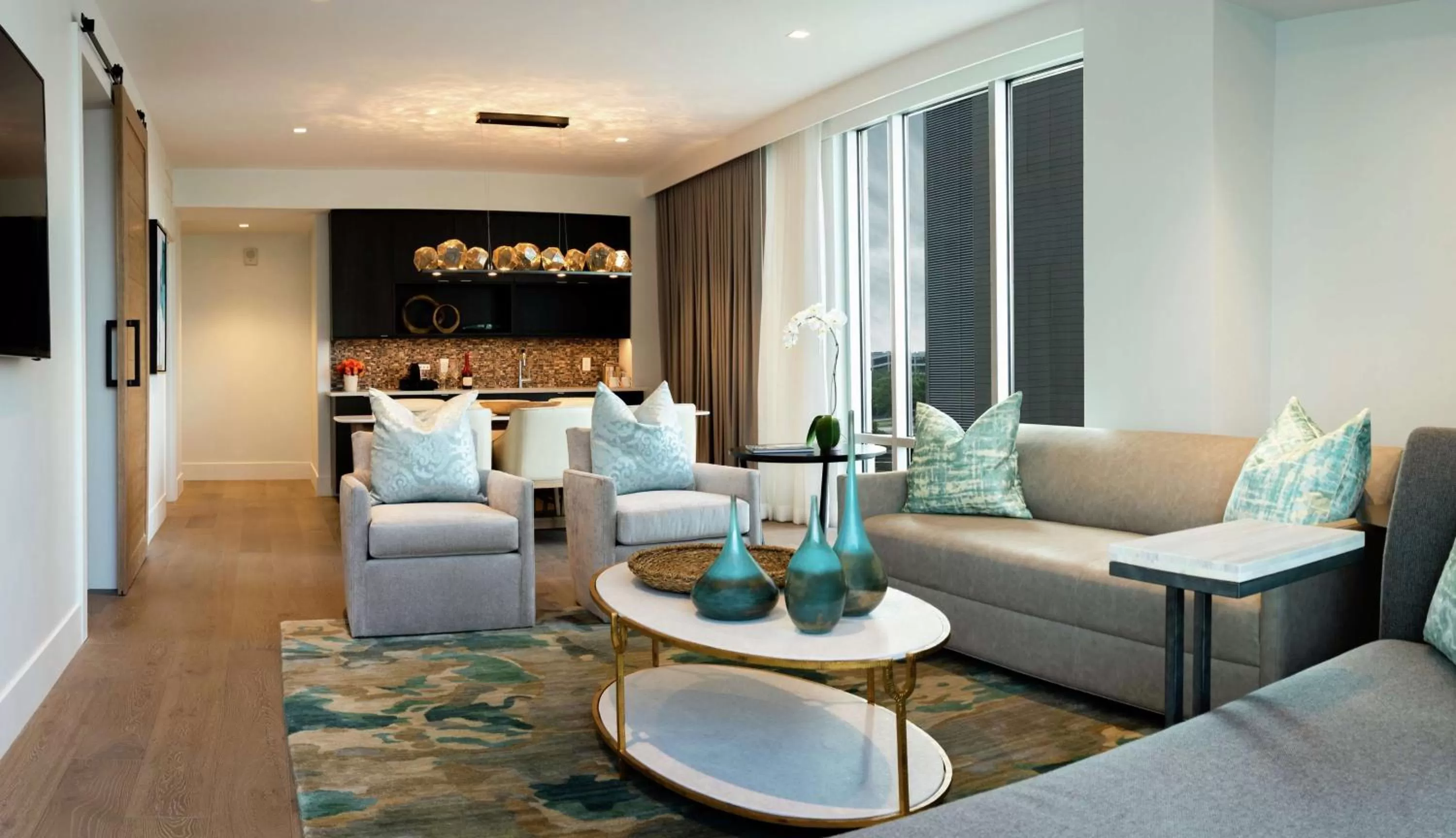 Living room in Canopy By Hilton Dallas Uptown