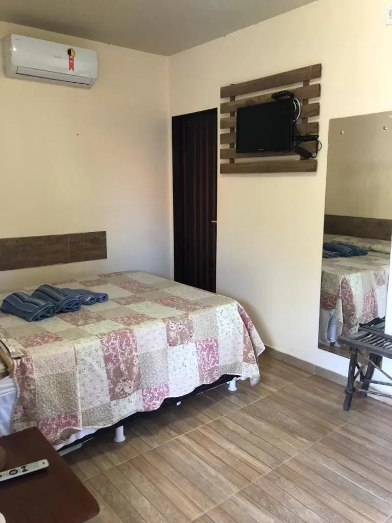 Bed in Pousada São Miguel dos Milagres