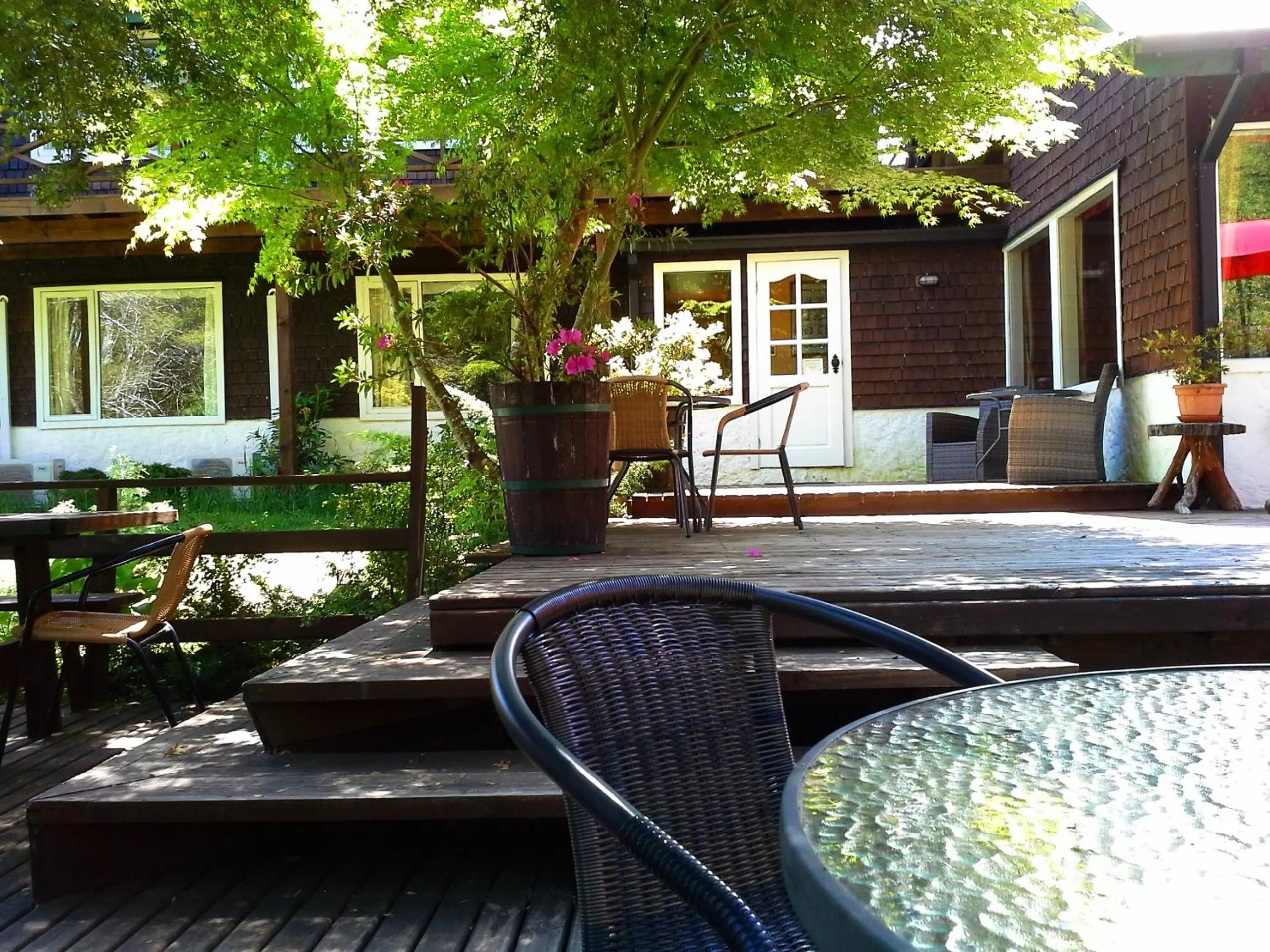 Decorative detail in Hotel Salto del Carileufu