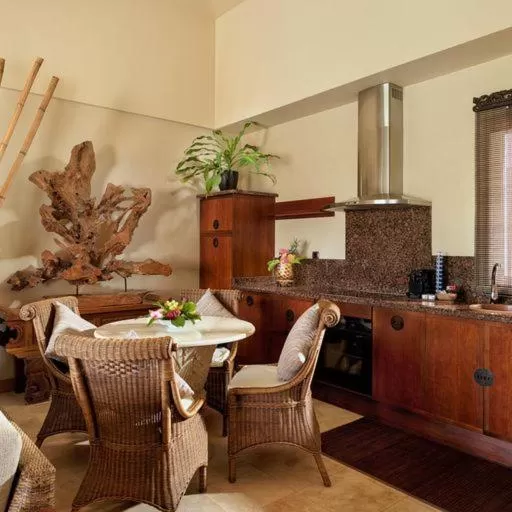 kitchen in Royal Garden Villas, Luxury Hotel