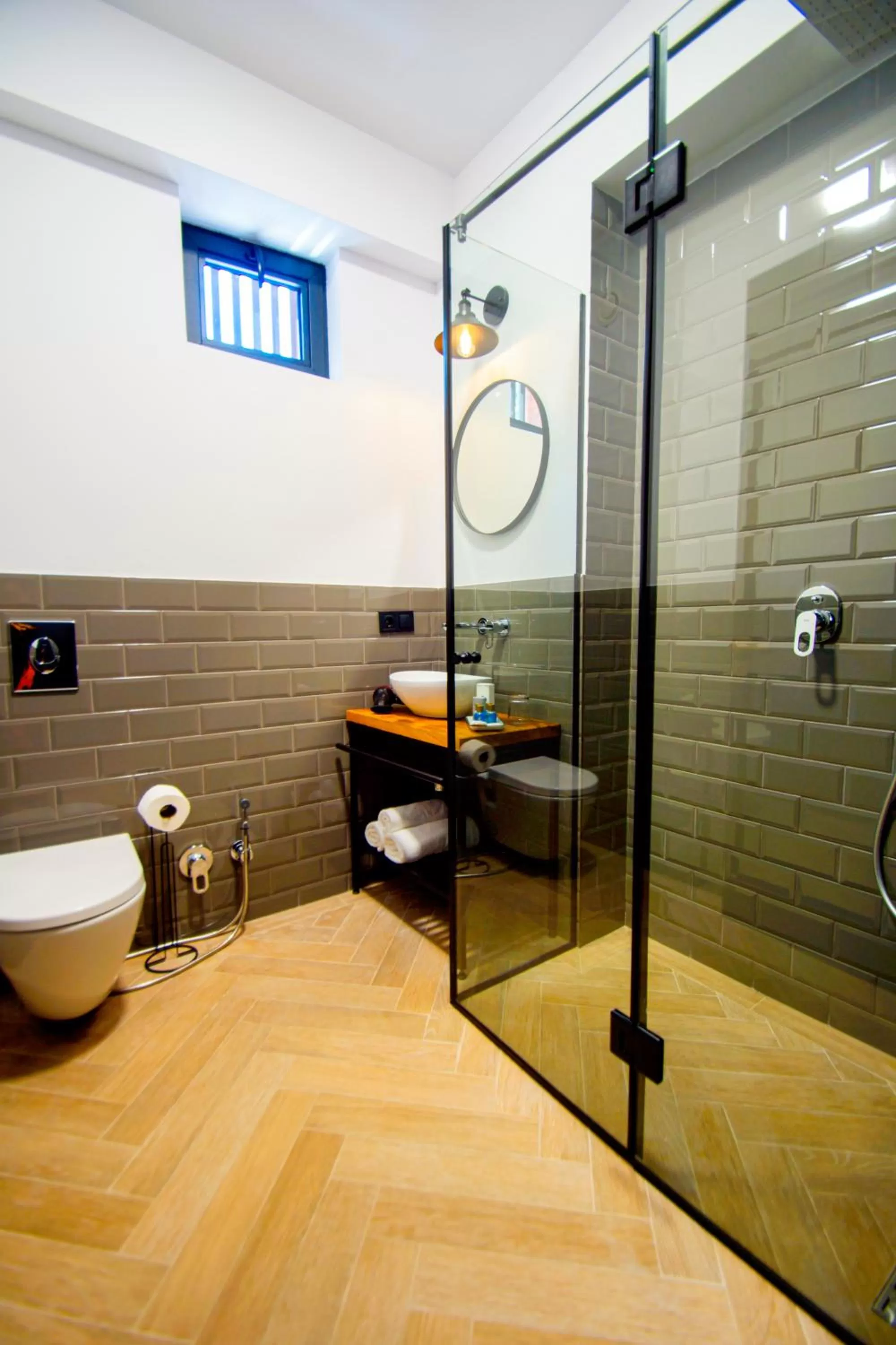 Bathroom in Borjomi Bridge Hotel