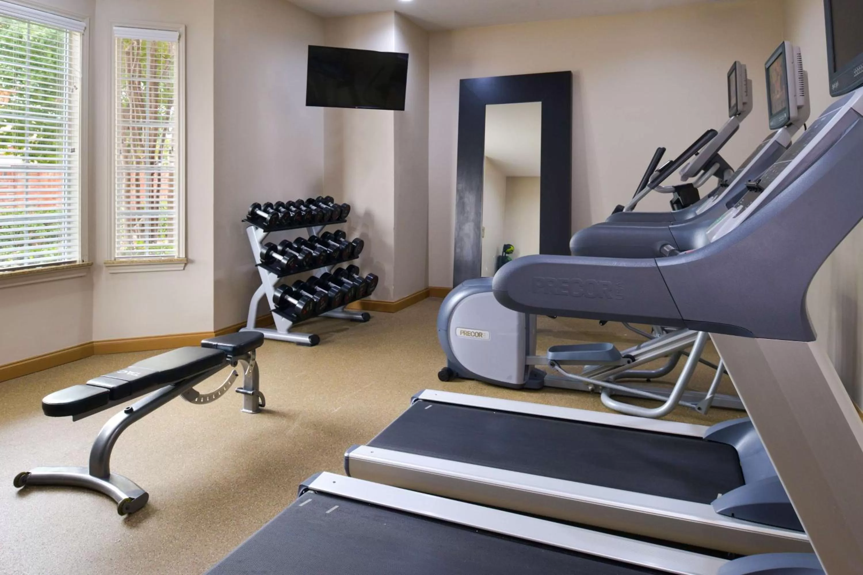 Fitness centre/facilities in Homewood Suites by Hilton Dallas-Lewisville