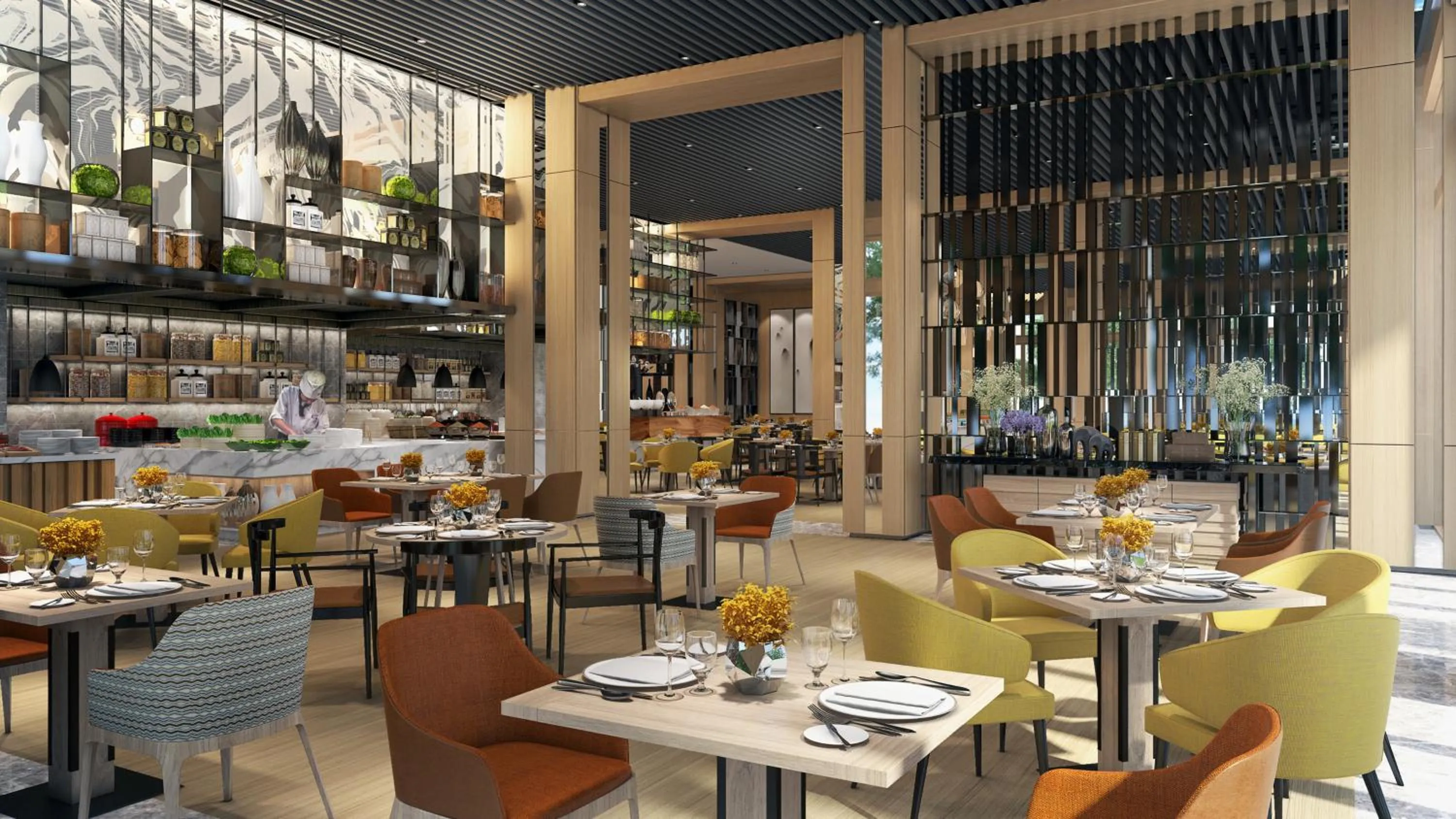 Restaurant/places to eat in Crowne Plaza - Kunming Ancient Dian Town by IHG