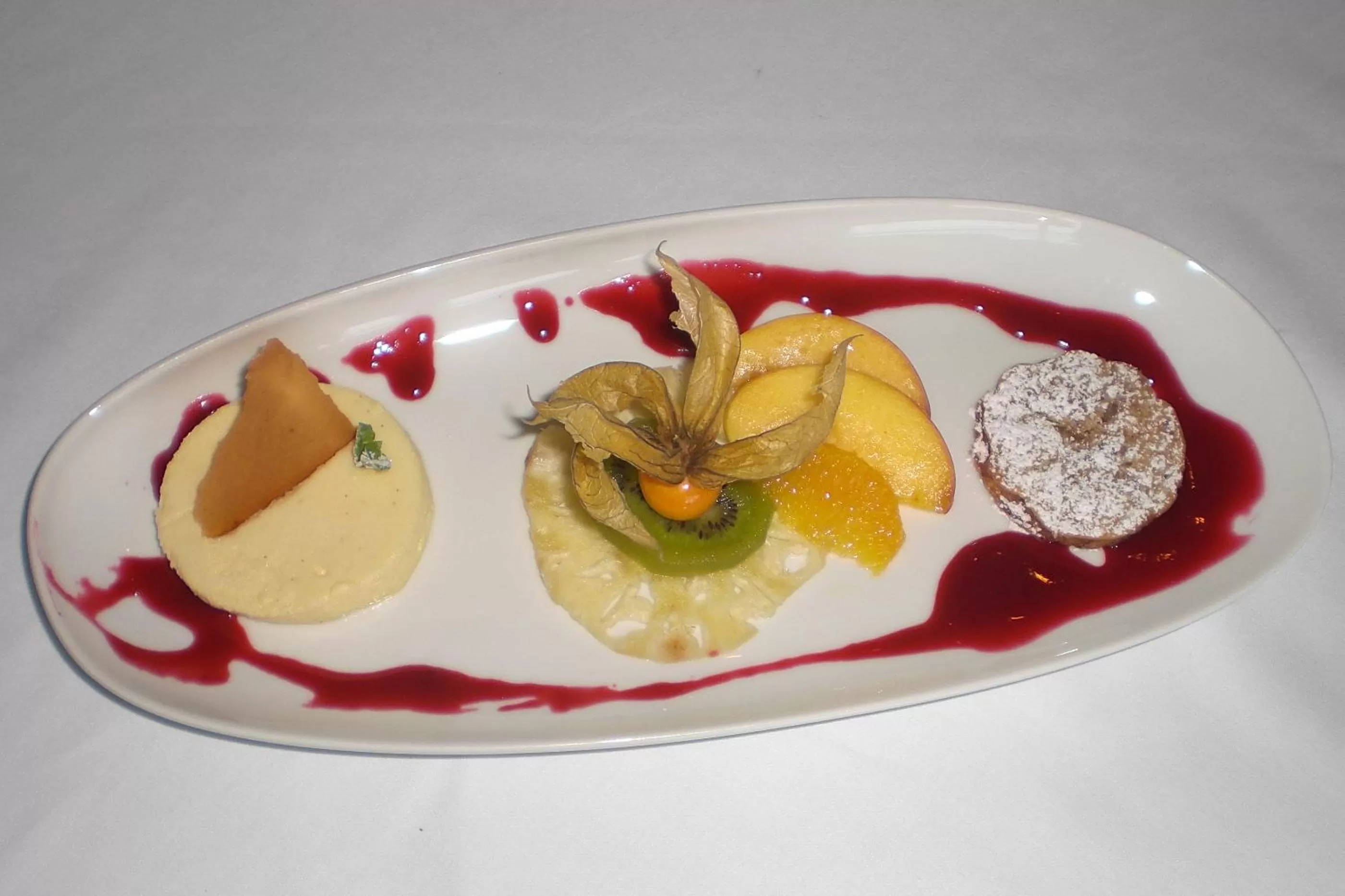 Food close-up in aussicht bio hotel restaurant cafe