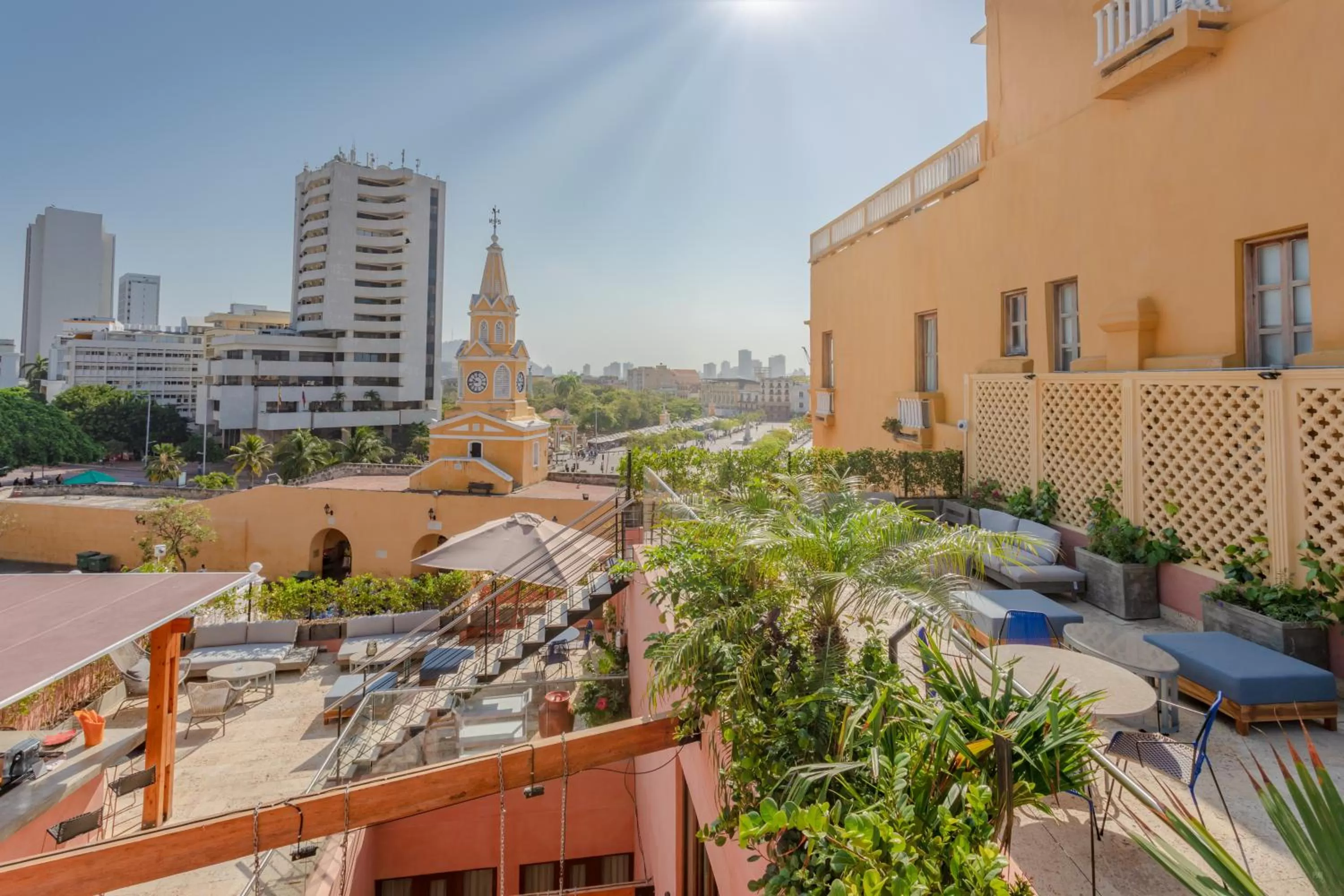 Balcony/Terrace in Hotel Santa Catalina By OxoHotel