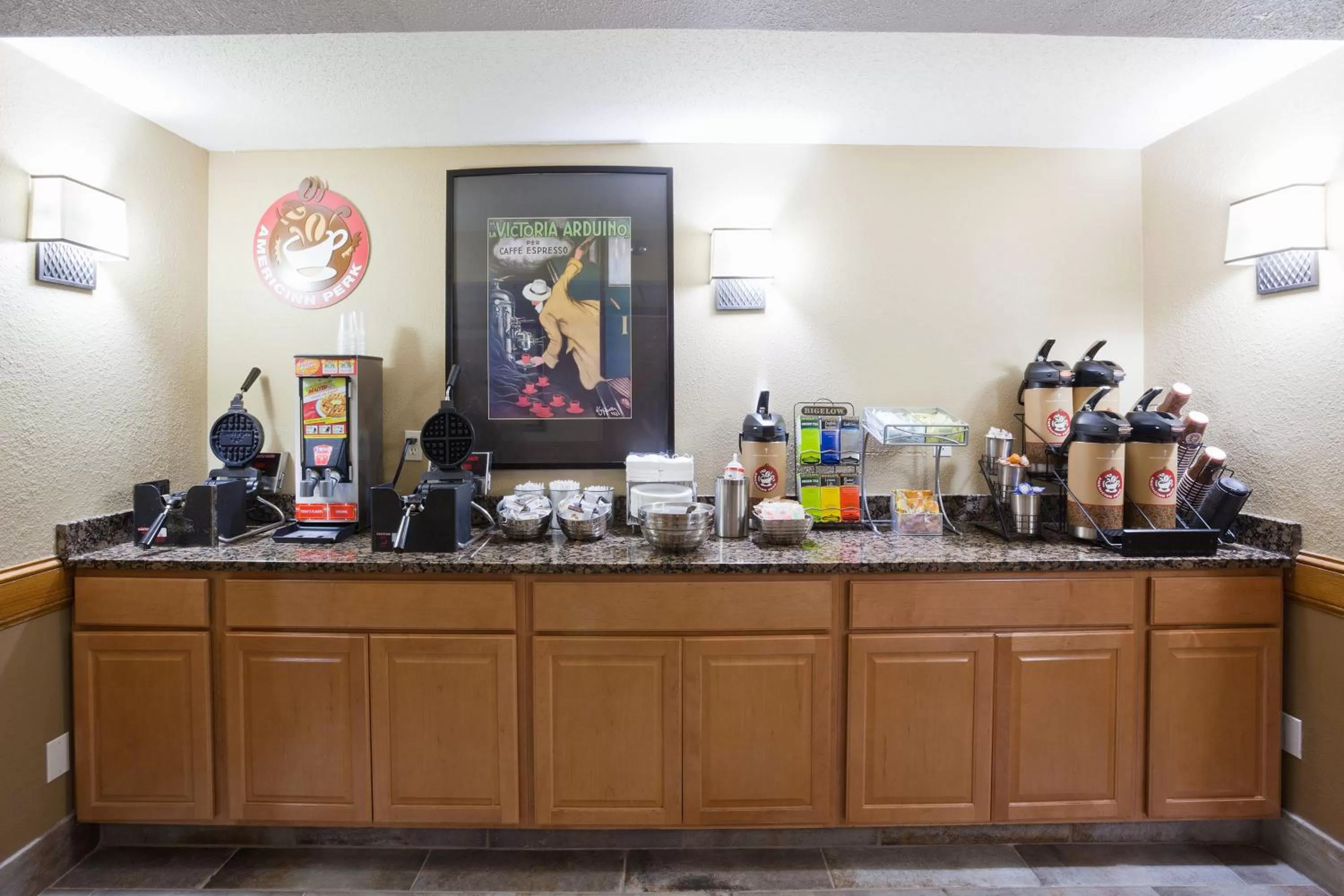 American breakfast in AmericInn by Wyndham Apple Valley