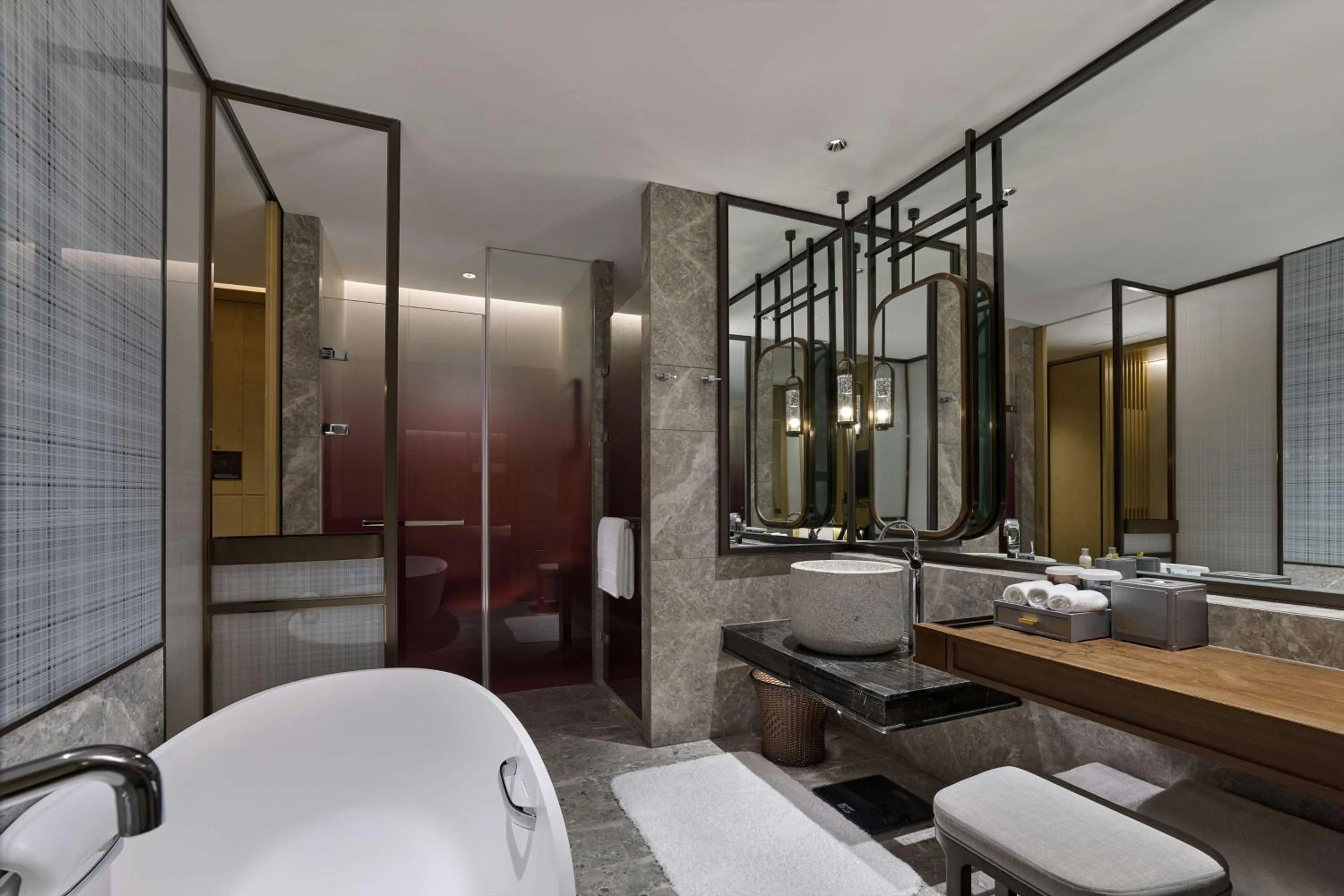 Bathroom in Hilton Suzhou Yinshan Lake