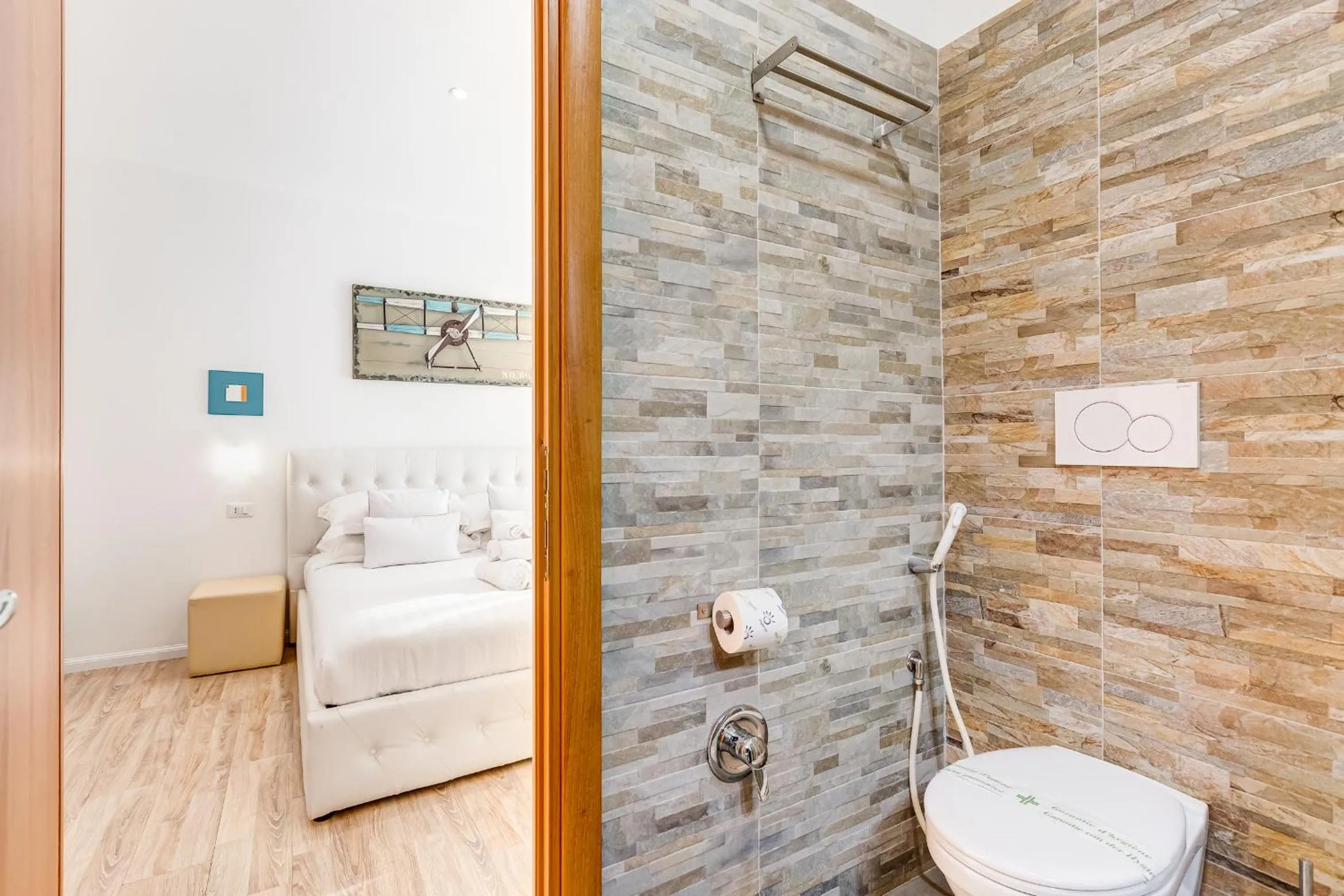 Bed in Ripetta Central Suites