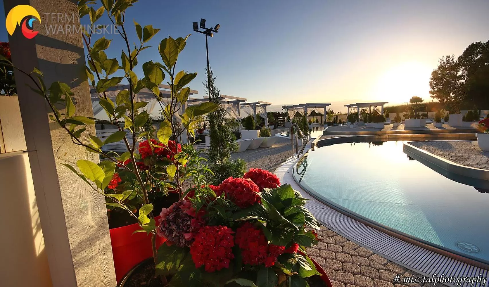 Natural landscape in Termy Warmińskie