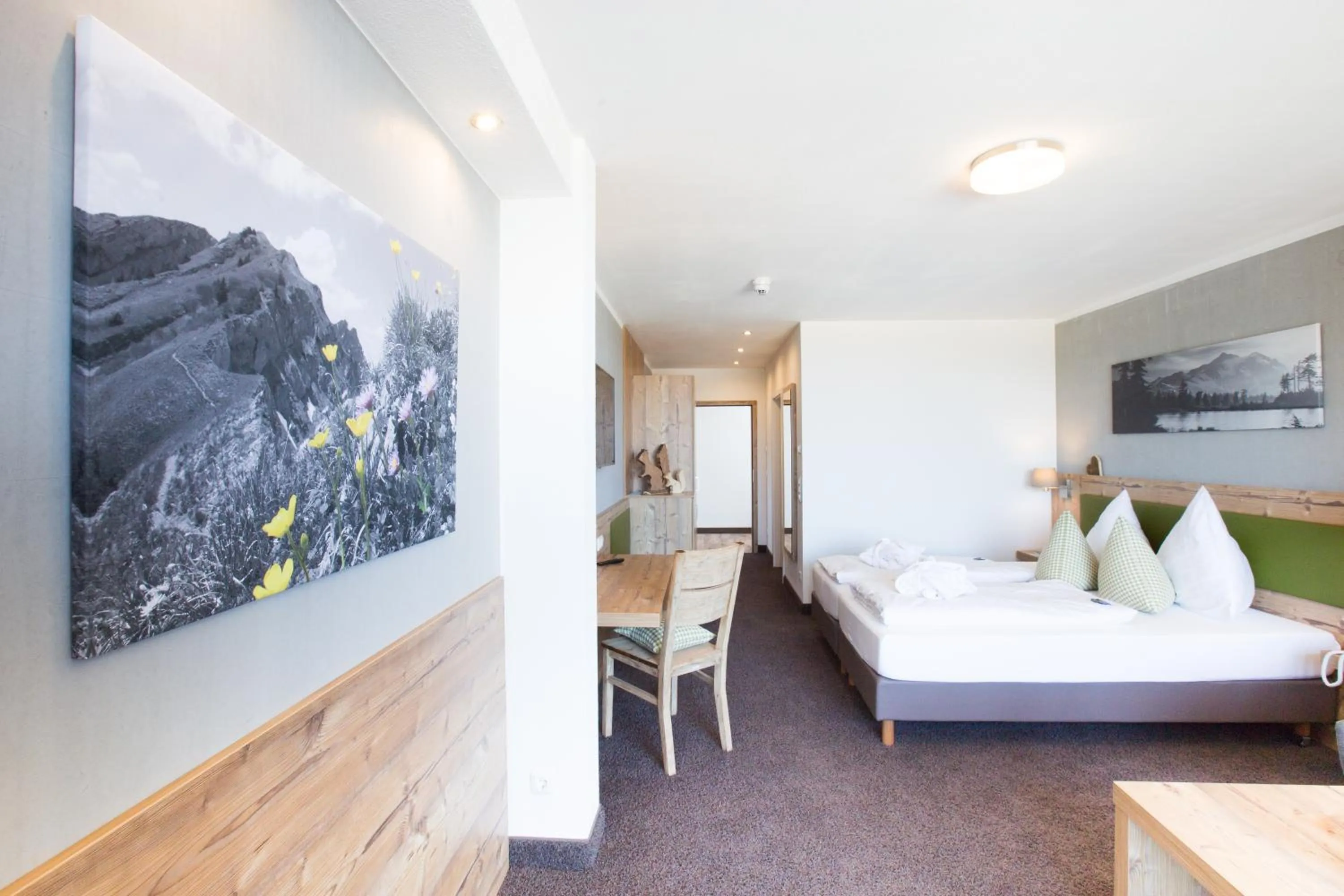 Photo of the whole room, Bed in Hotel Nesselwanger Hof