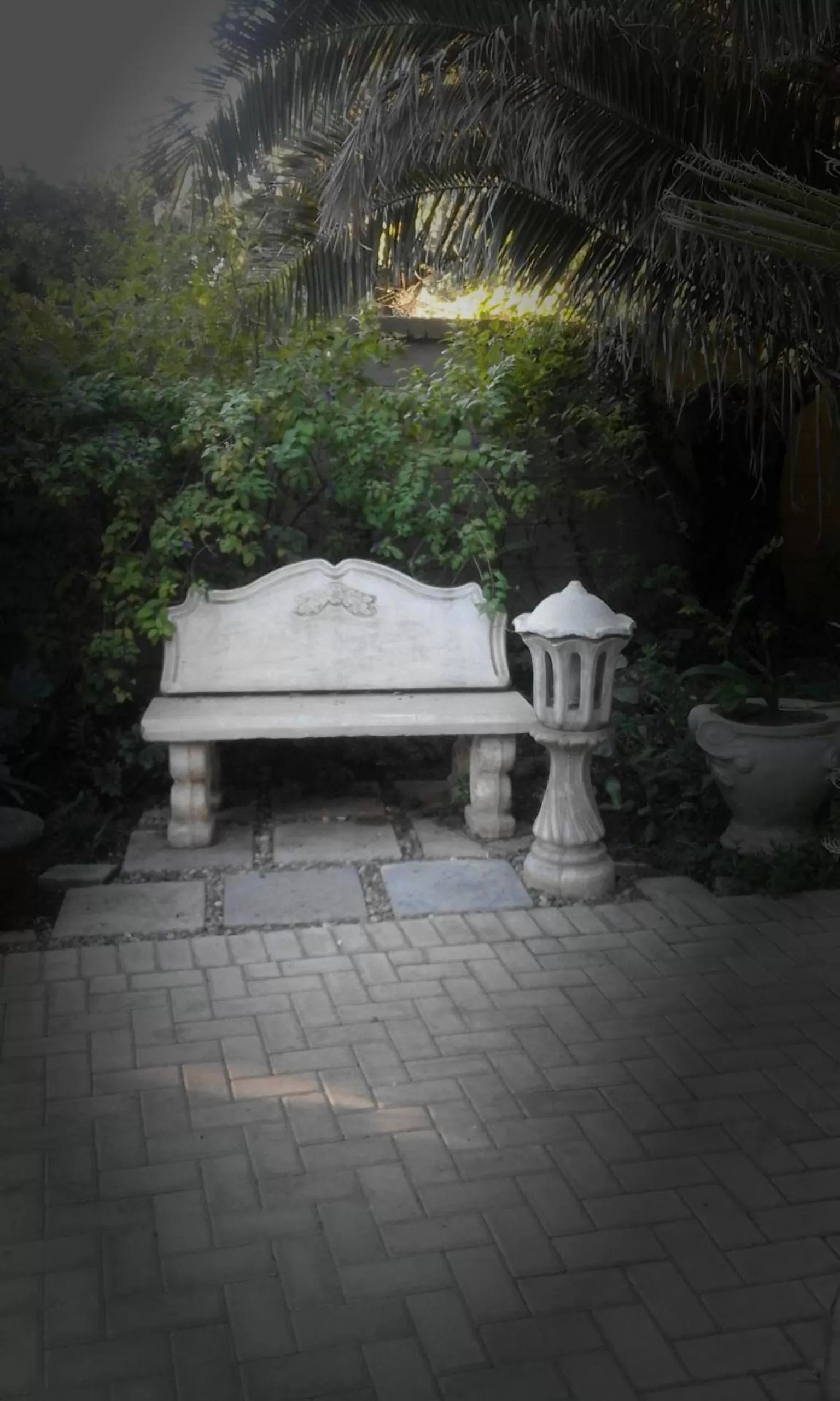 Garden view in Poetry Guestrooms