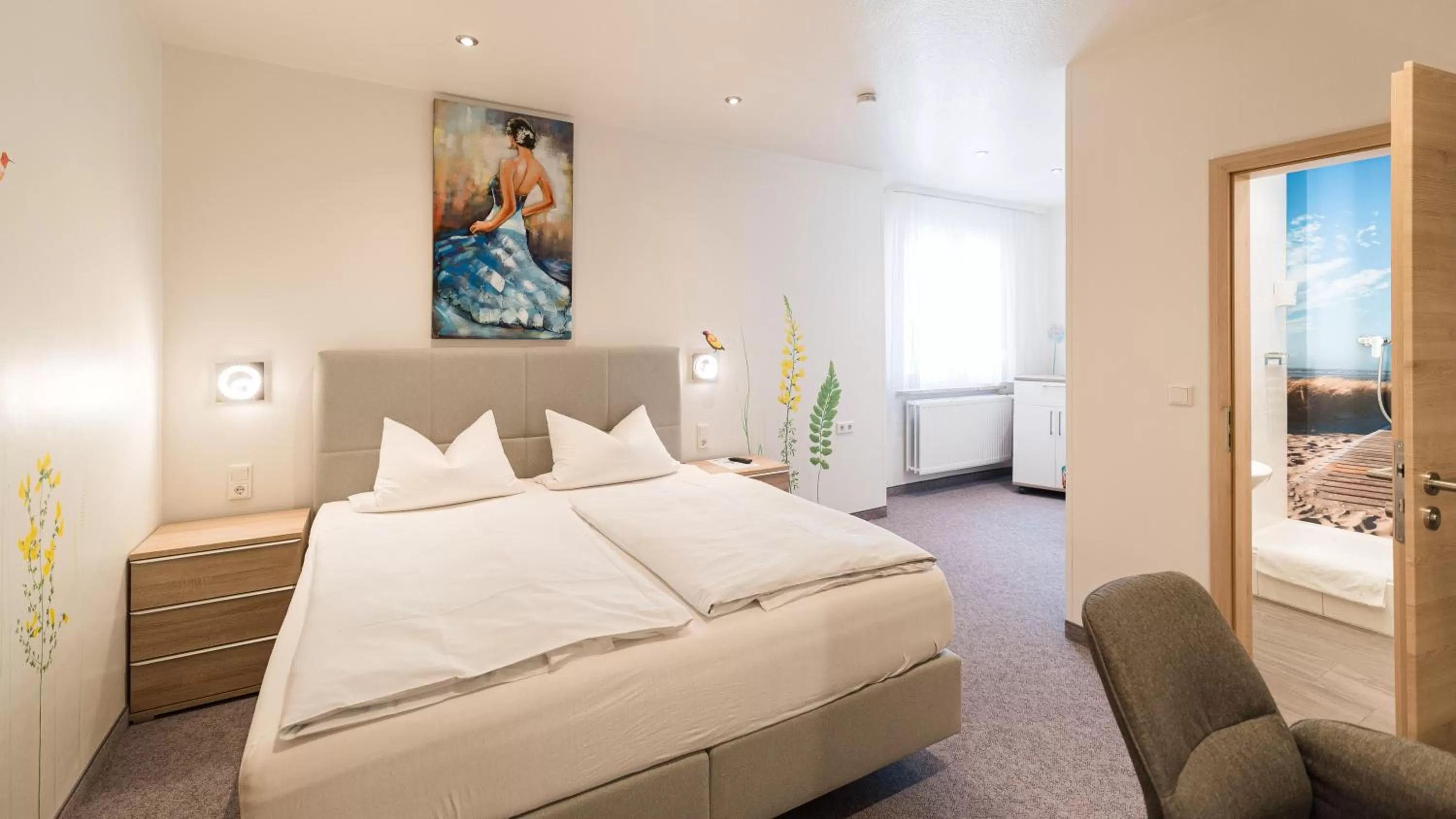 Staff, Bed in PrivatHotel Probst