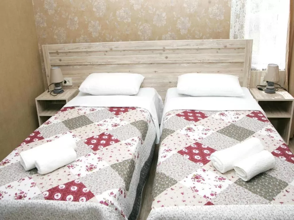 Bed in Hotel Tskhumi